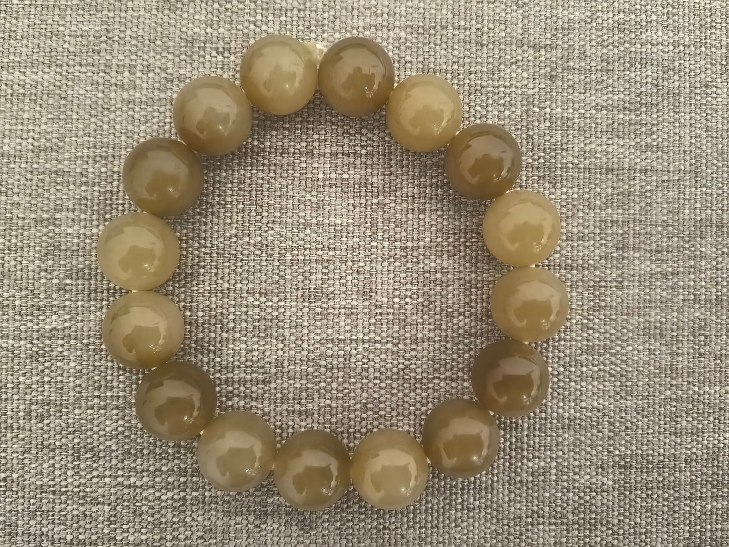 Natural Hetian Nephrite Jade “Qie Mo Sugar Jade” Bracelet