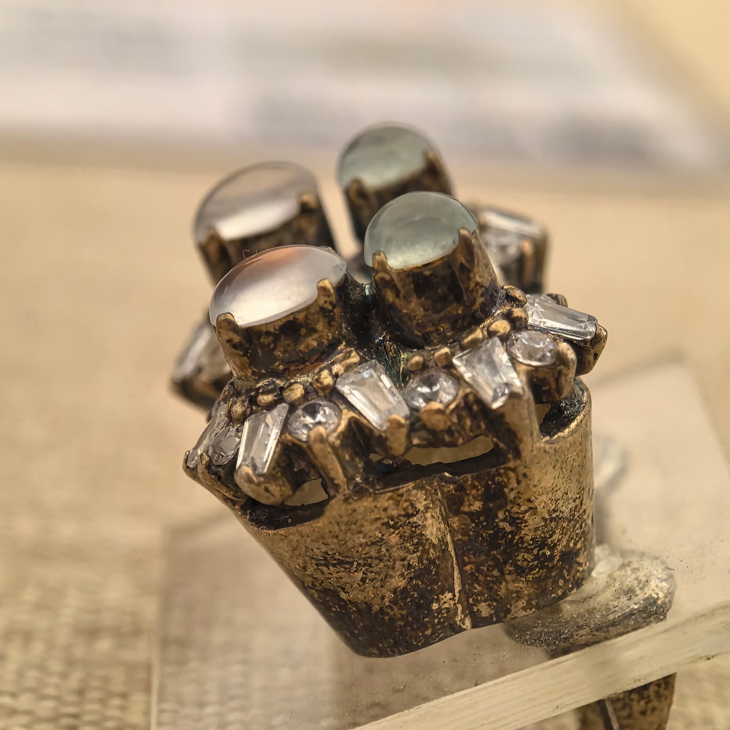 Natural Grade-A Copper-Mounted High Icy Jadeite Stud Earrings ·Burmese Jade