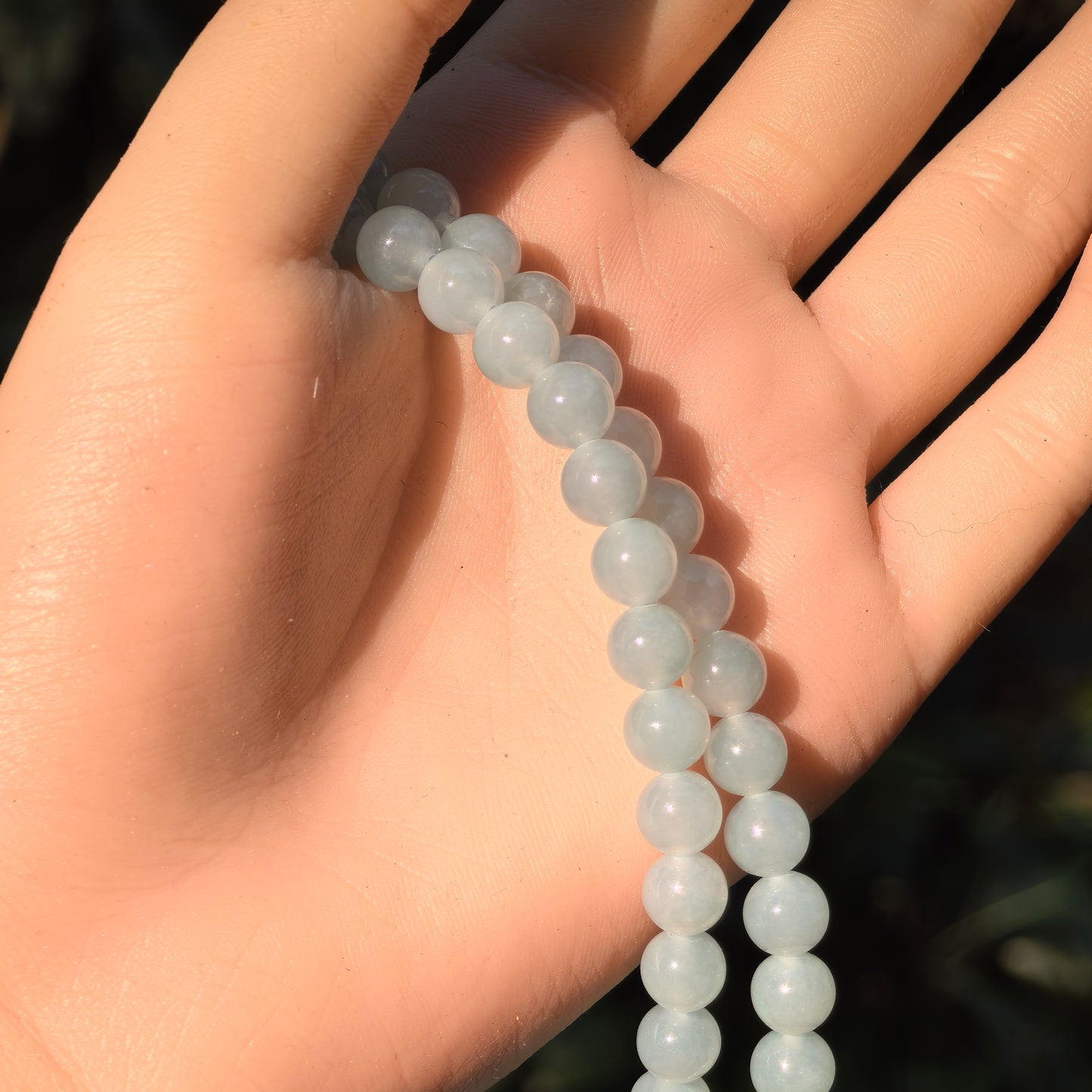 Natural Grade-A Jadeite Glutinous Icy Bead Multi-Wrap Strand · Burmese Jade 7.2mm