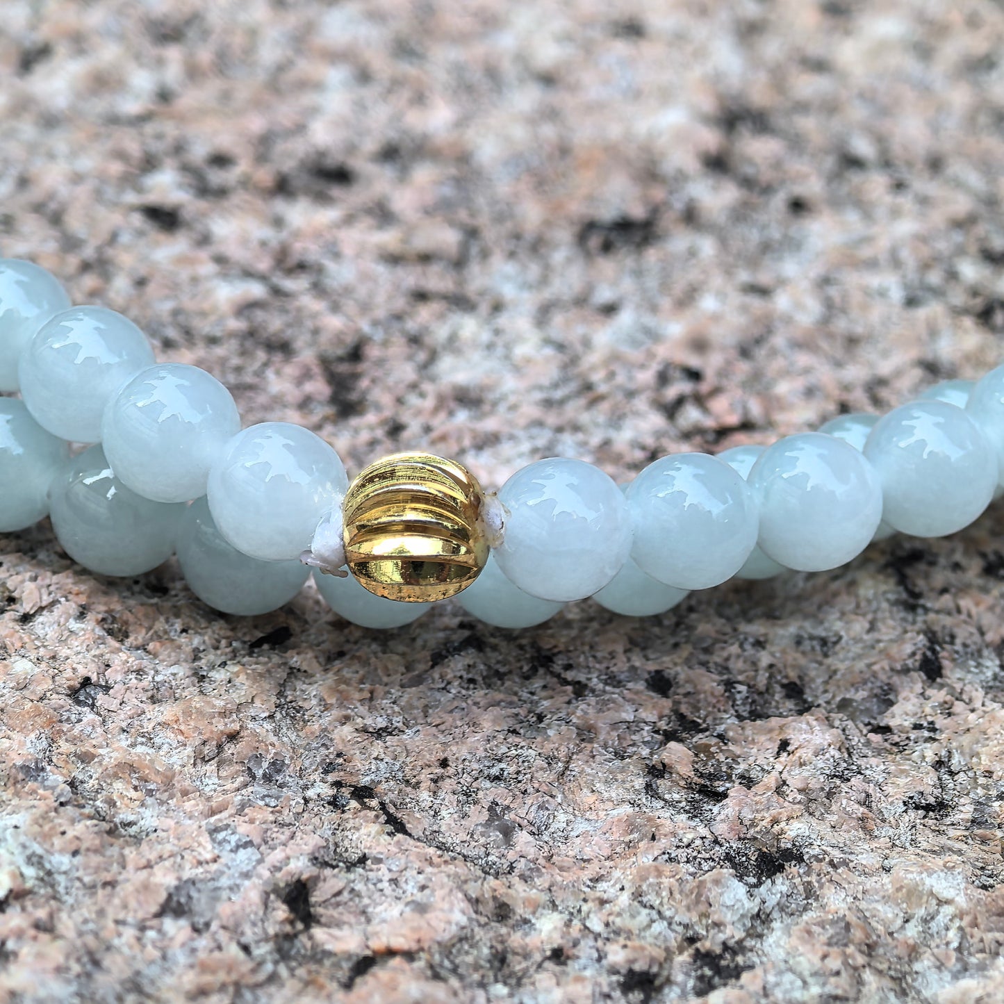Natural Grade-A Jadeite Glutinous Icy Bead Multi-Wrap Strand · Burmese Jade 7.2mm