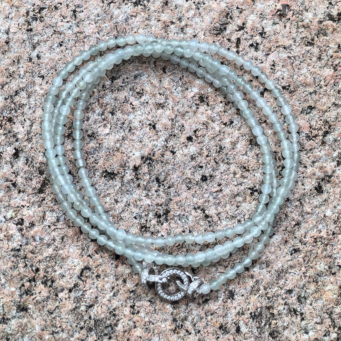 Natural Grade-A Jadeite Long Beaded Strand – High Icy Burmese Jade Mini Beads, Necklace or Multi-Layer Bracelet