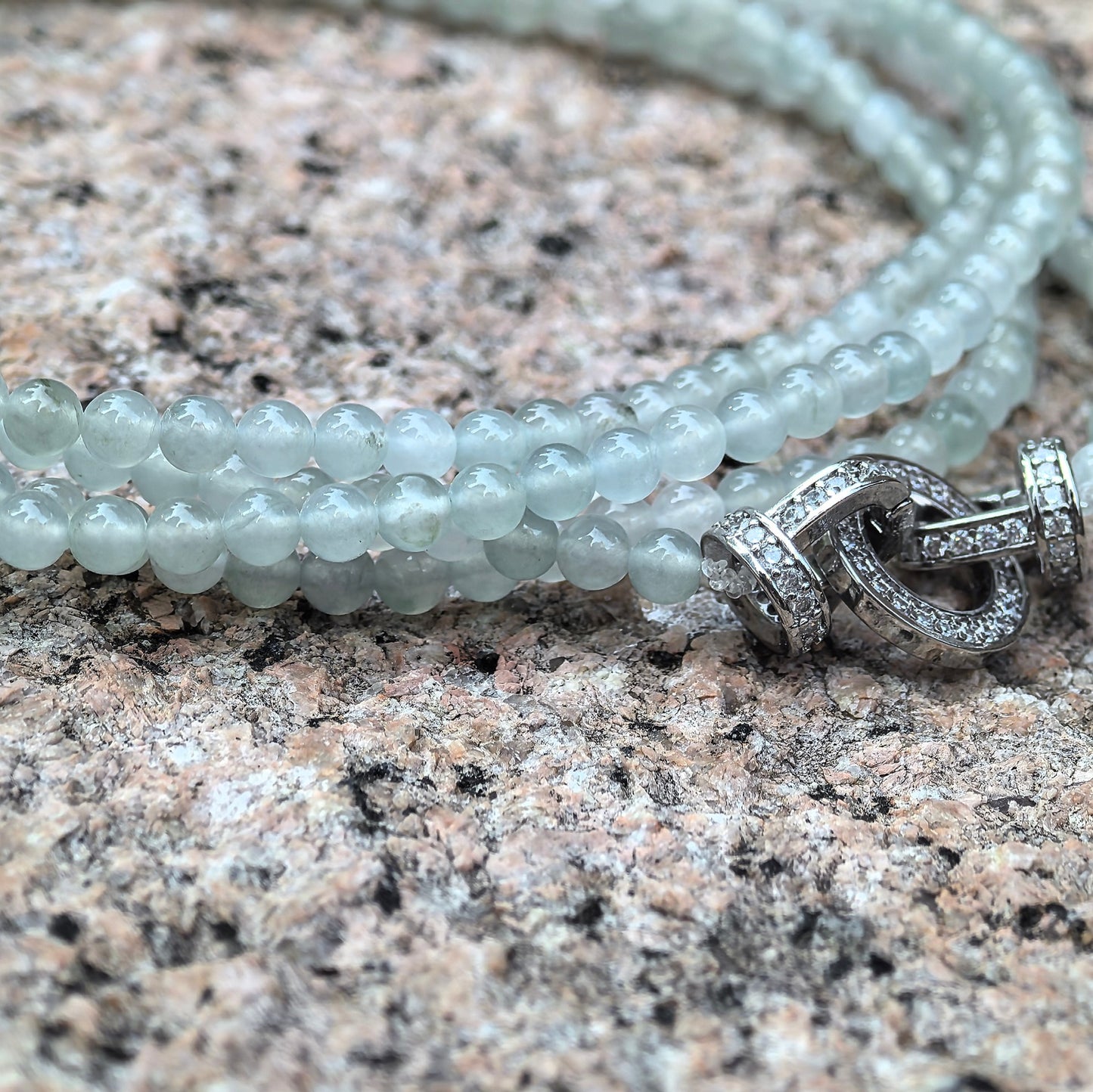 Natural Grade-A Jadeite Long Beaded Strand – High Icy Burmese Jade Mini Beads, Necklace or Multi-Layer Bracelet