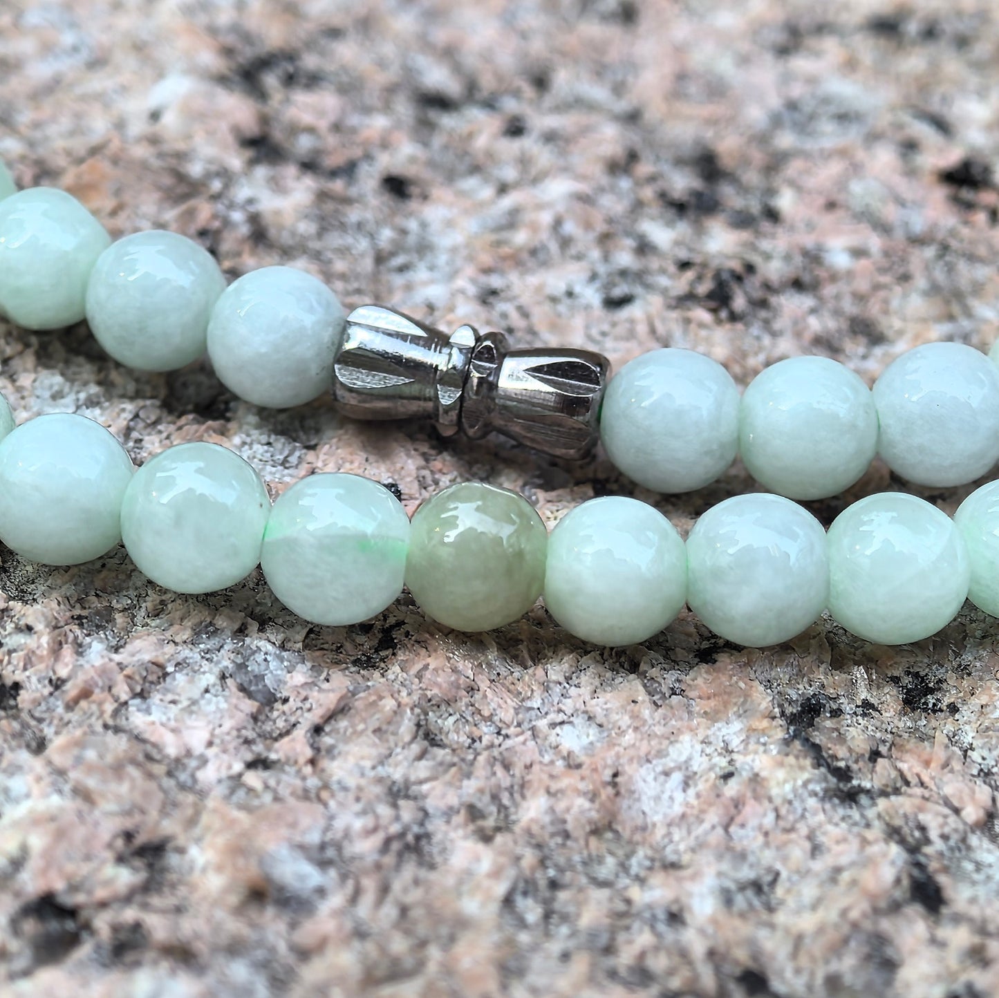 Natural Grade-A Jadeite Glutinous Light Green Bead Multi-Wrap Strand · Burmese Jade 5.8mm