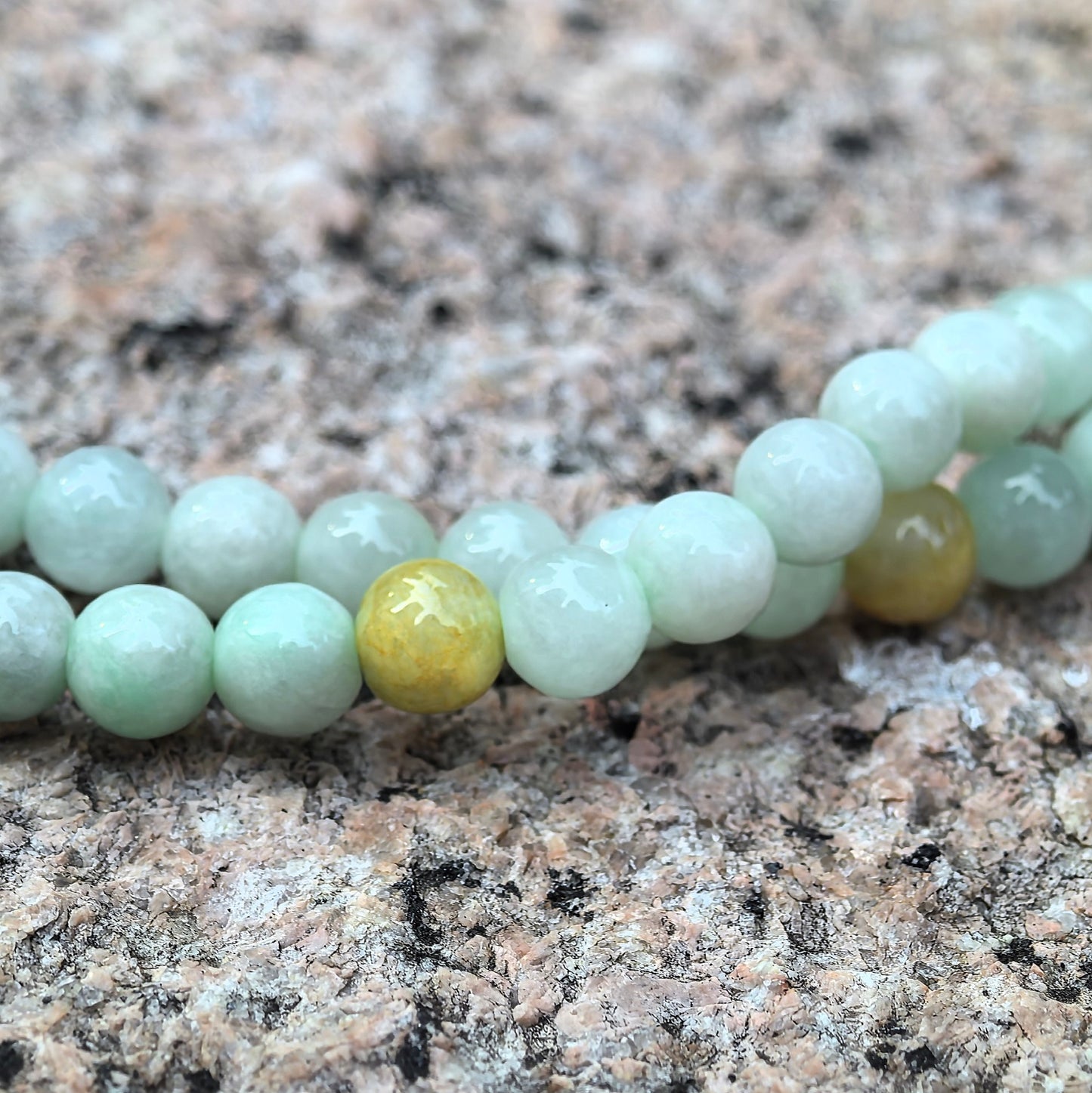Natural Grade-A Jadeite Glutinous Light Green Bead Multi-Wrap Strand · Burmese Jade 5.8mm