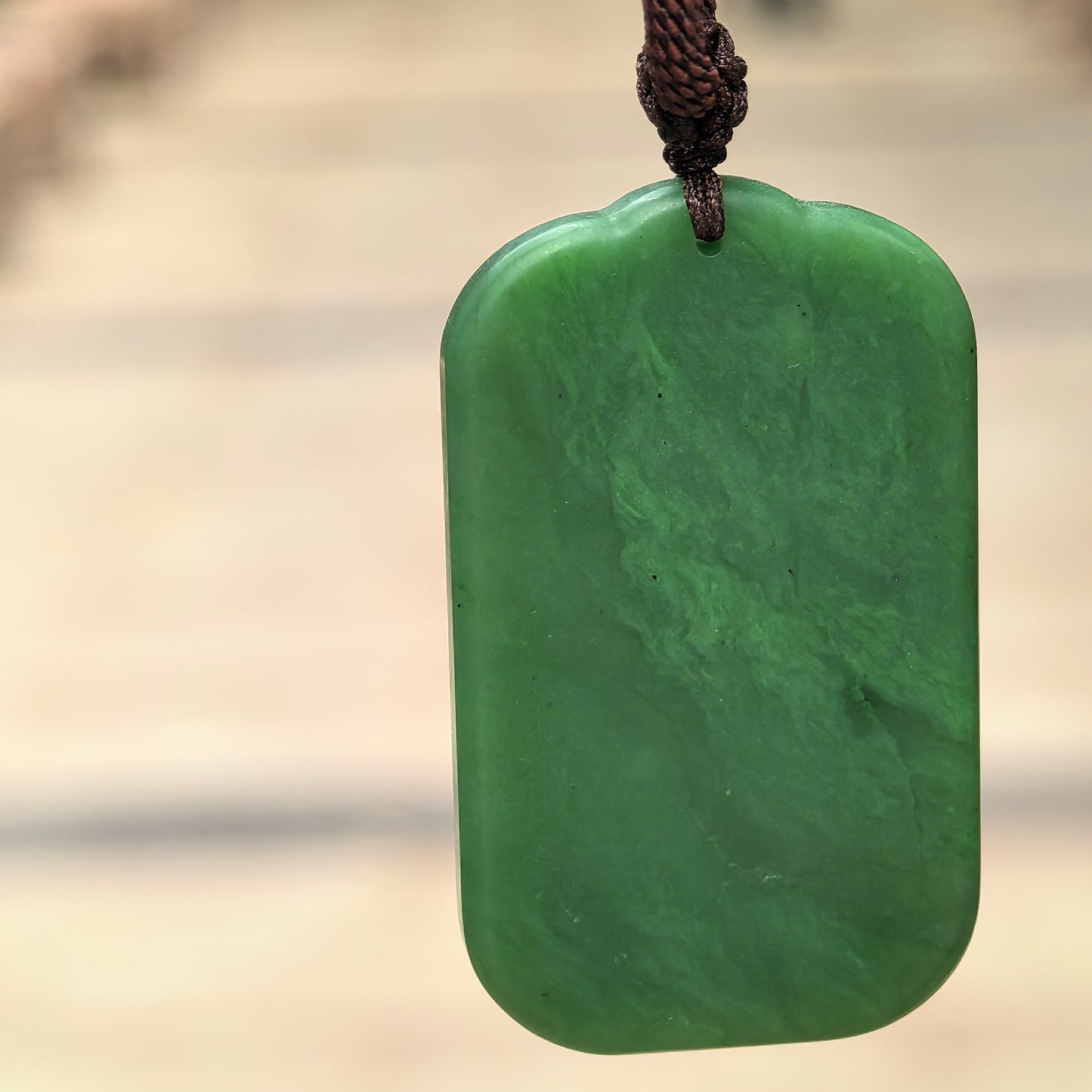 Natural Xinjiang Nephrite Spinach Green Rabbit Pendant · Hetian Jade