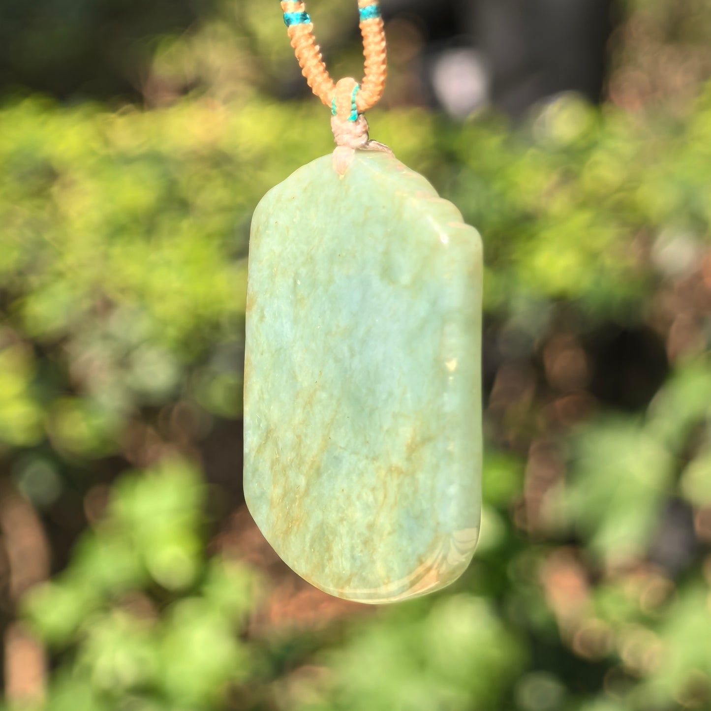 Natural Grade-A Glutinous Oily Green Jadeite Horse Plaque Pendant · Burmese Jade