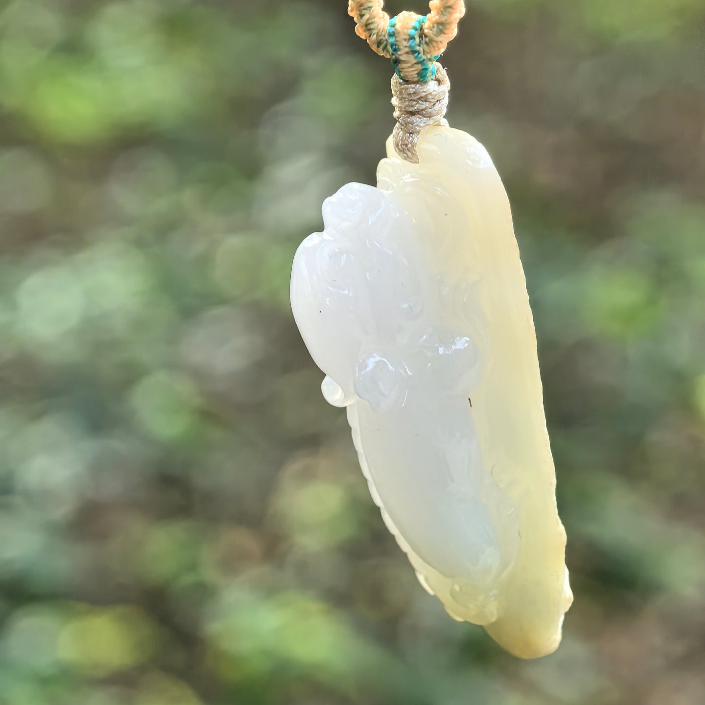 Natural Grade-A Glutinous Icy Jadeite Pixiu Pendant · Burmese Jade