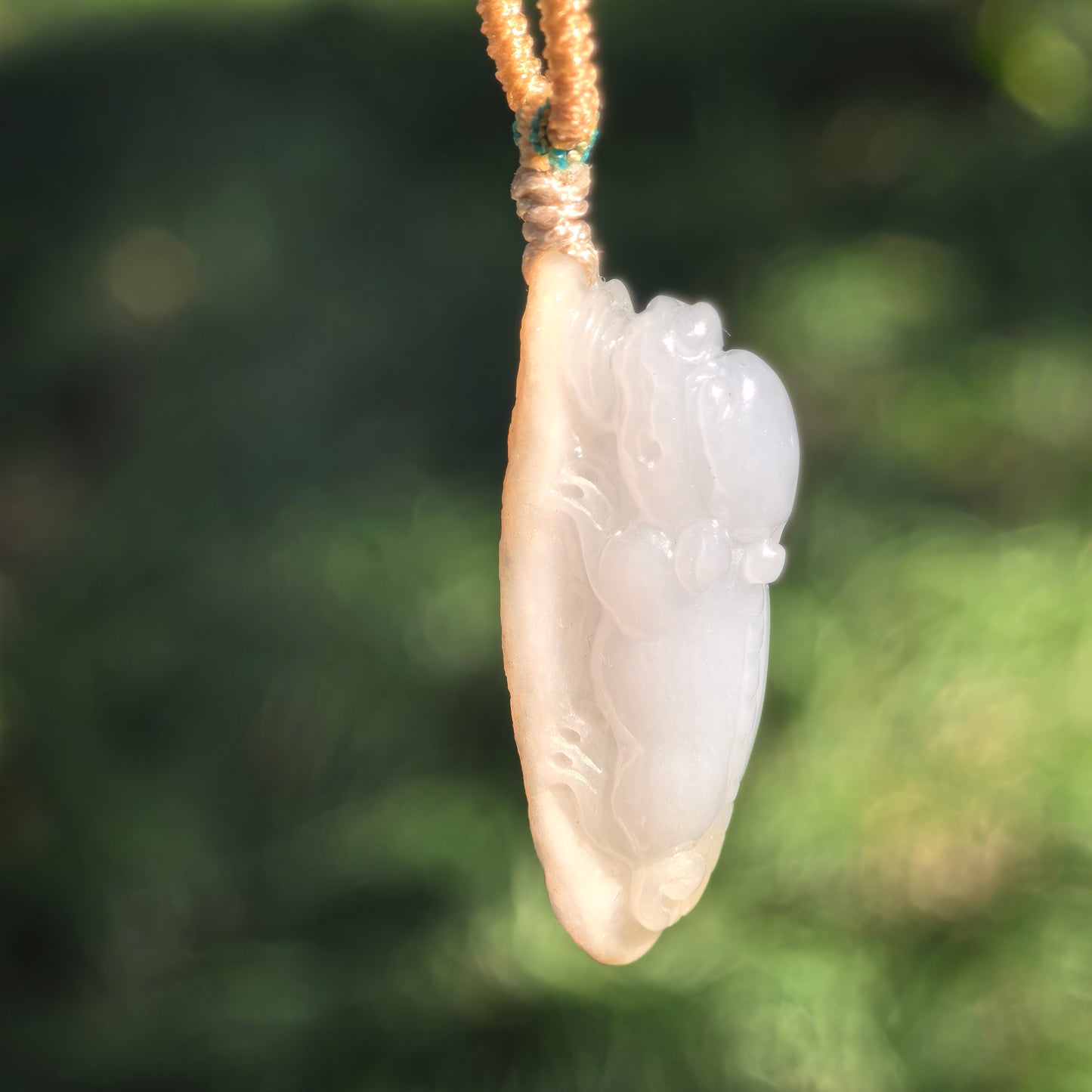 Natural Grade-A Glutinous Icy Jadeite Pixiu Pendant · Burmese Jade