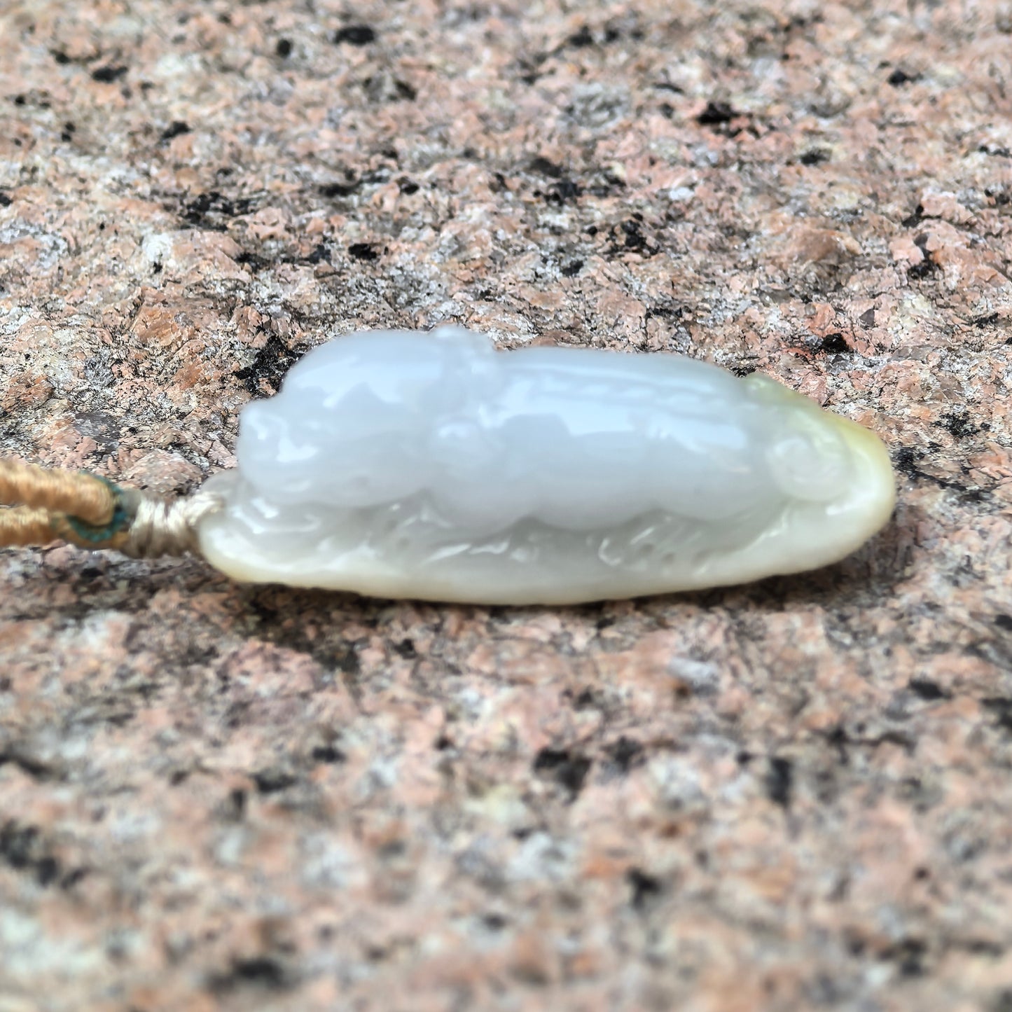 Natural Grade-A Glutinous Icy Jadeite Pixiu Pendant · Burmese Jade