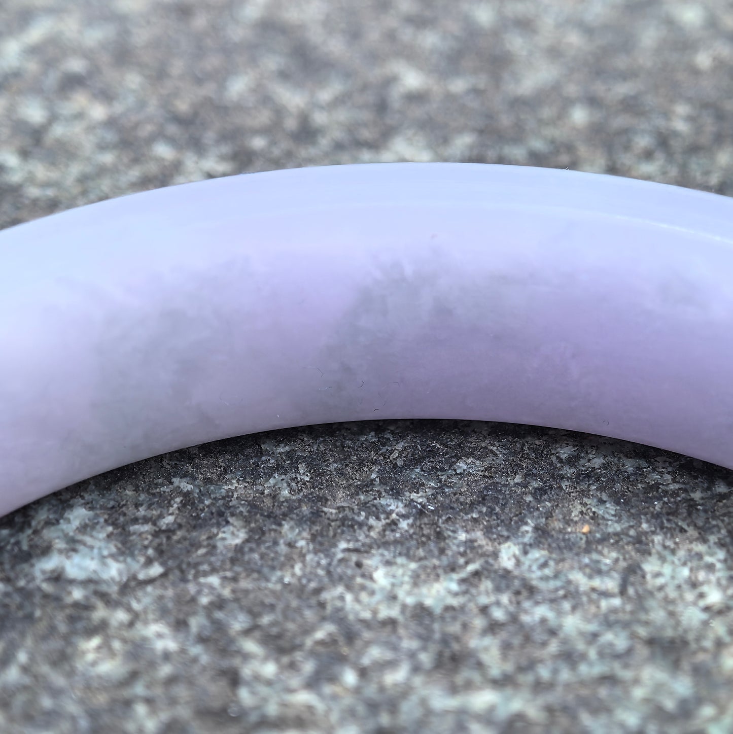 Natural Grade-A Jadeite Lavender & Green D-Shape Bangle · Burmese Jade 54.5mm