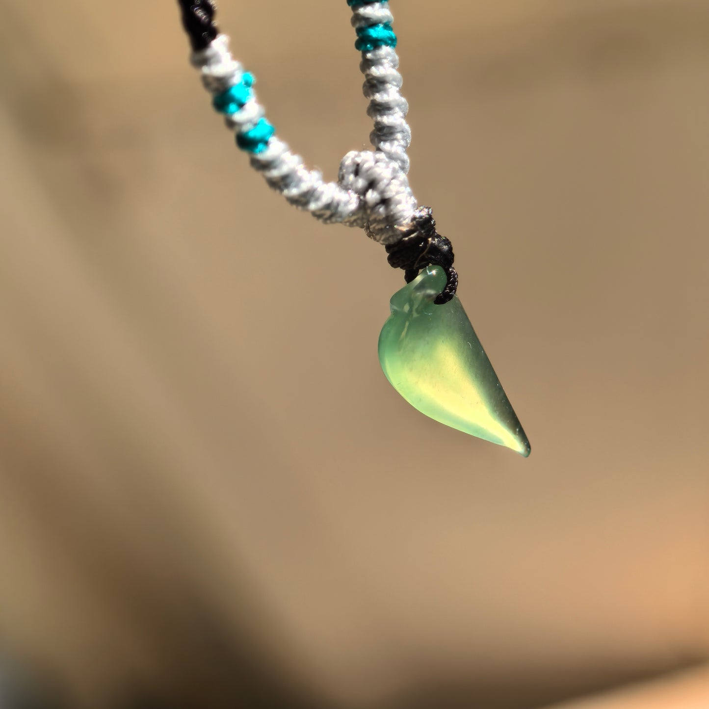 Natural Grade-A Icy Translucent Green Jadeite Bamboo Leaf Pendant · Burmese Jade