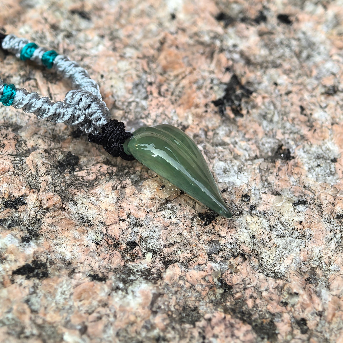 Natural Grade-A Icy Translucent Green Jadeite Bamboo Leaf Pendant · Burmese Jade