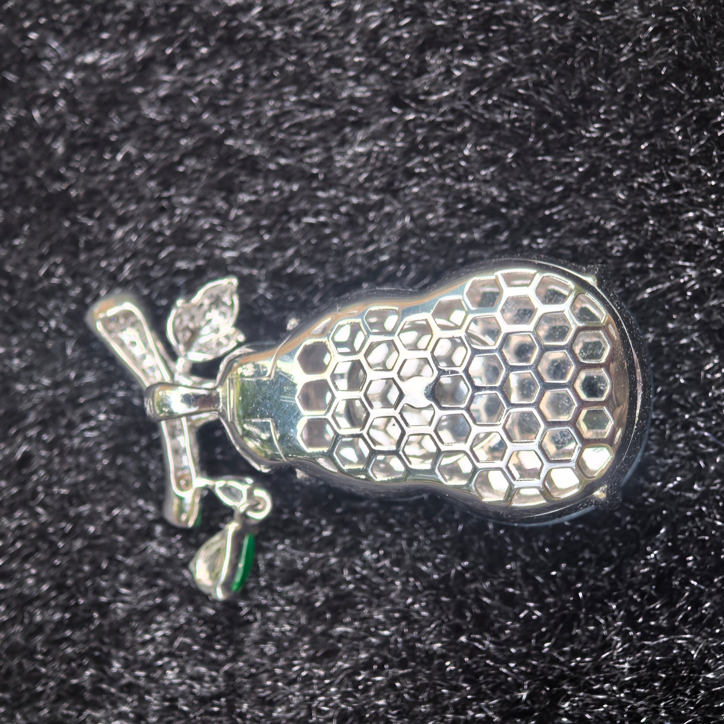 Natural Grade-A 18K Gold-Set Glutinous Icy Blue Lavender Monet Gourd Pendant · Burmese Jade