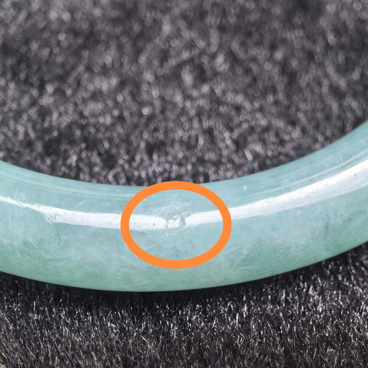 Natural Grade-A Jadeite Glutinous Oil-Green Round Bangle · Burmese Jade 54mm