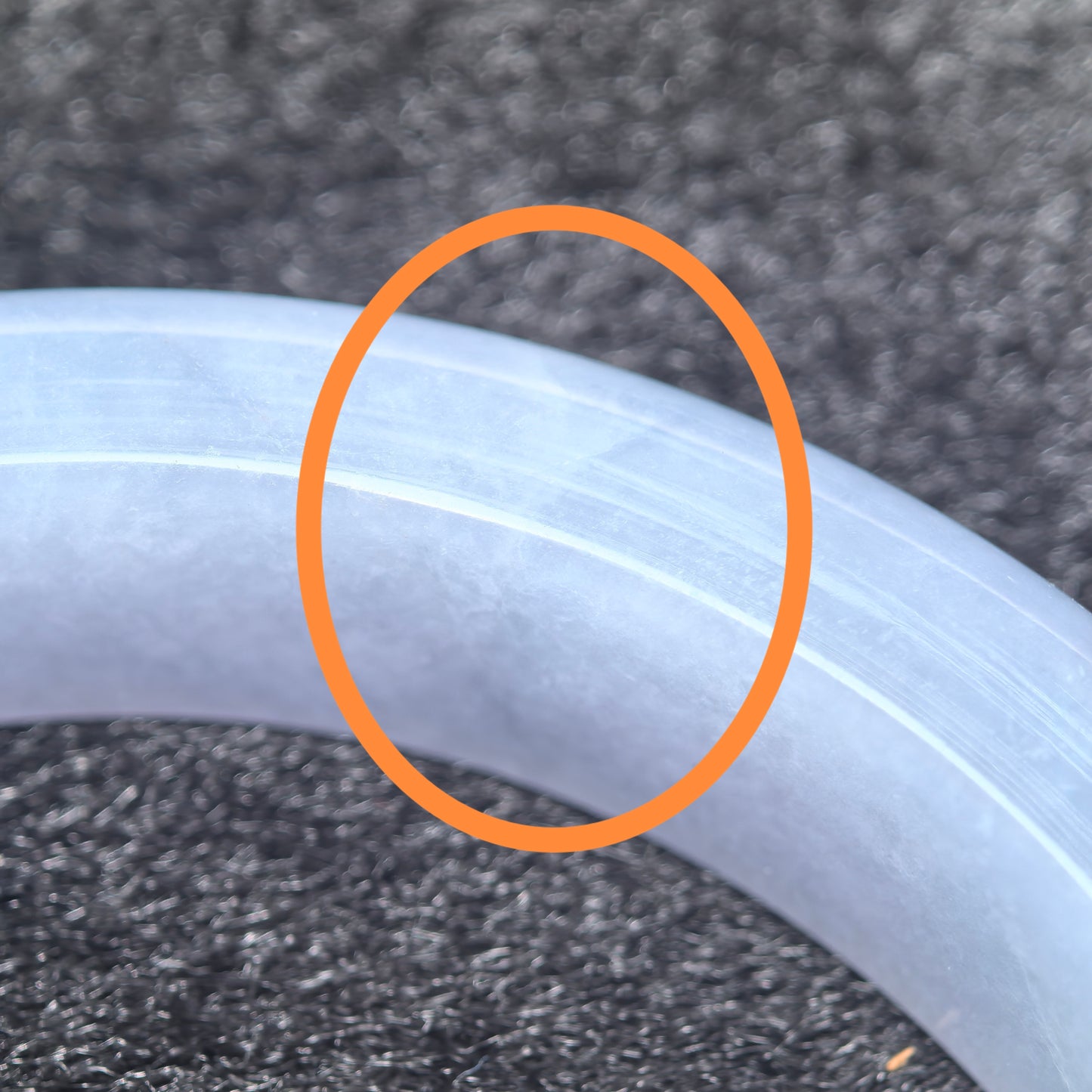 Natural Grade-A Glutinous Lavender-blue Jadeite D-Shape Bangle · Burmese Jade 56mm
