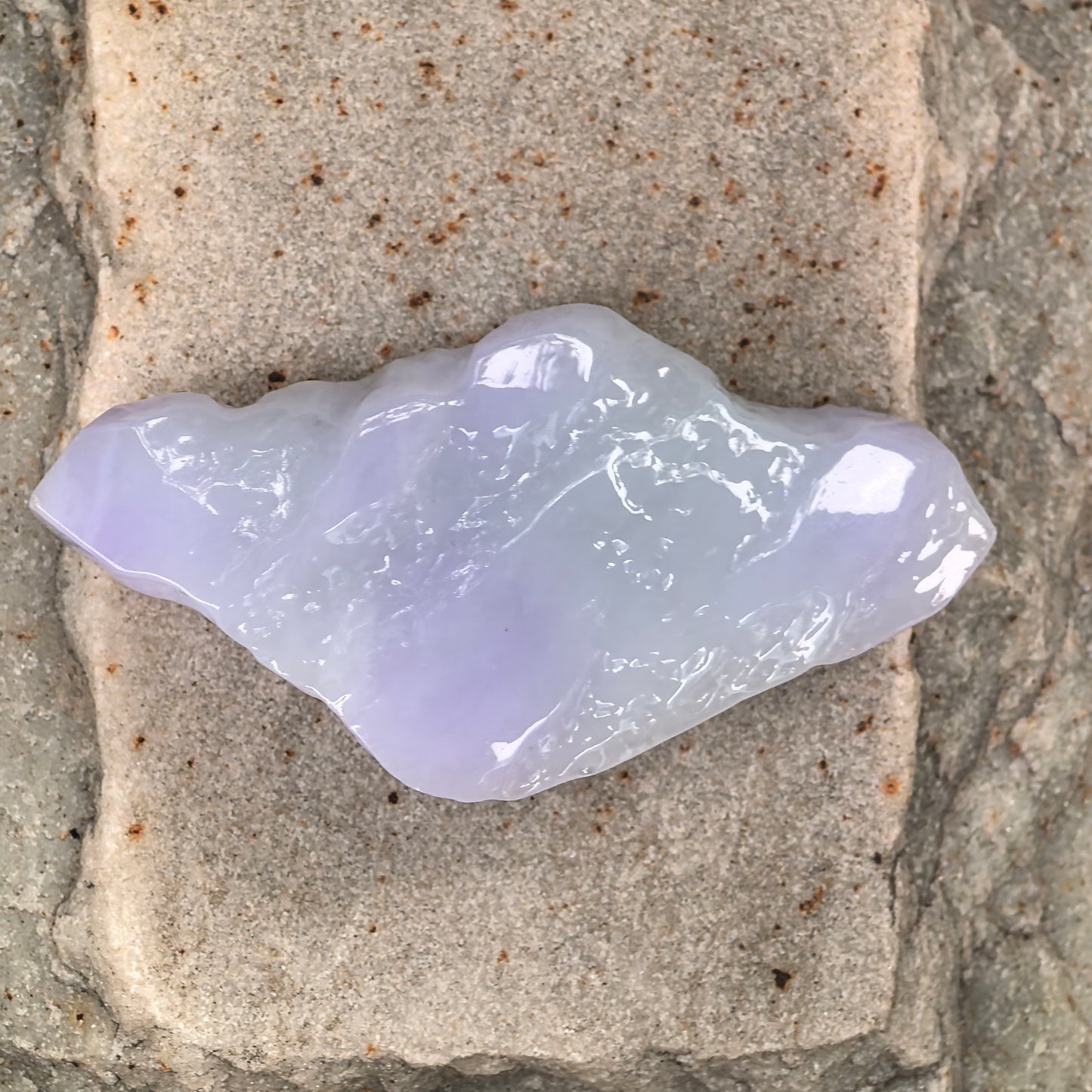Natural Grade-A Jadeite Rough Piece for Pendant Carving · Burmese Jade