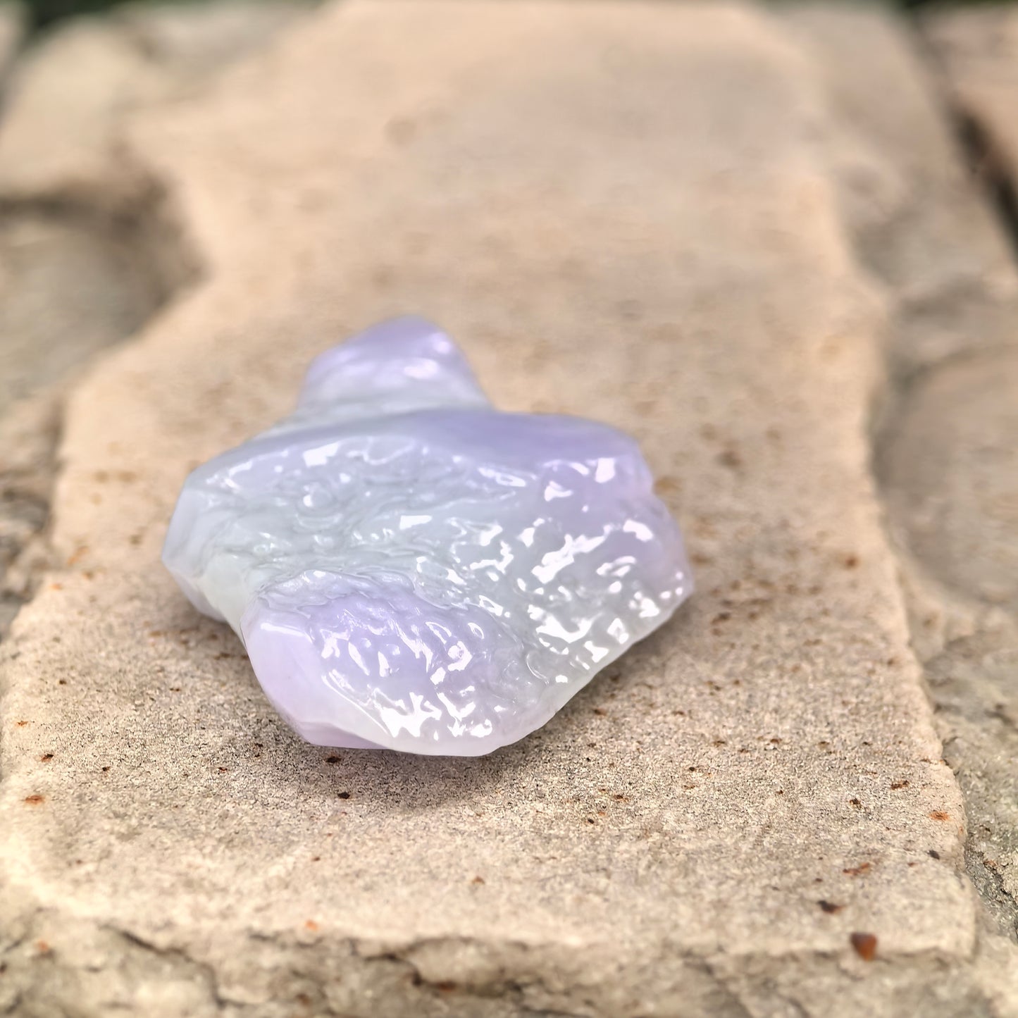 Natural Grade-A Jadeite Rough Piece for Pendant Carving · Burmese Jade