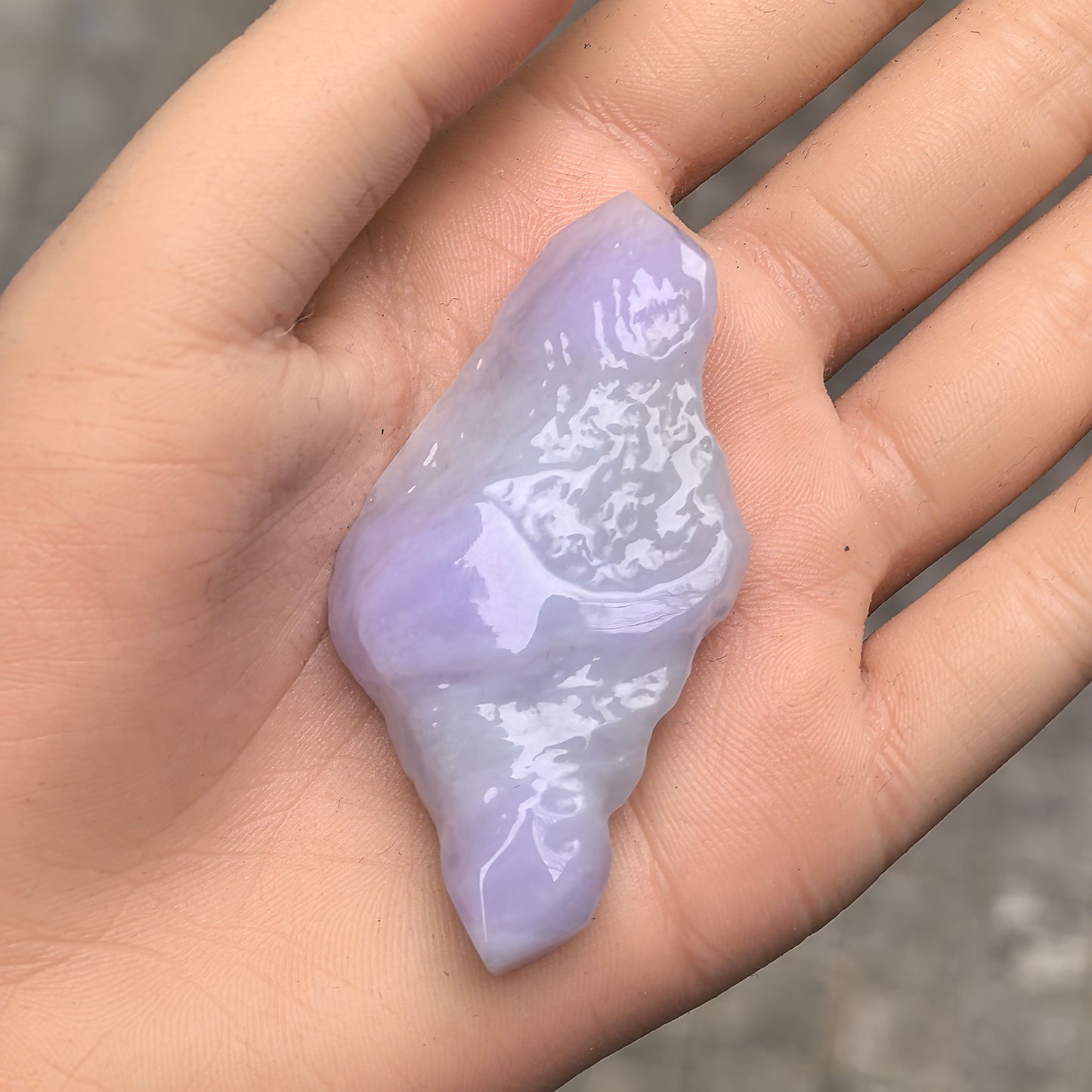 Natural Grade-A Jadeite Rough Piece for Pendant Carving · Burmese Jade