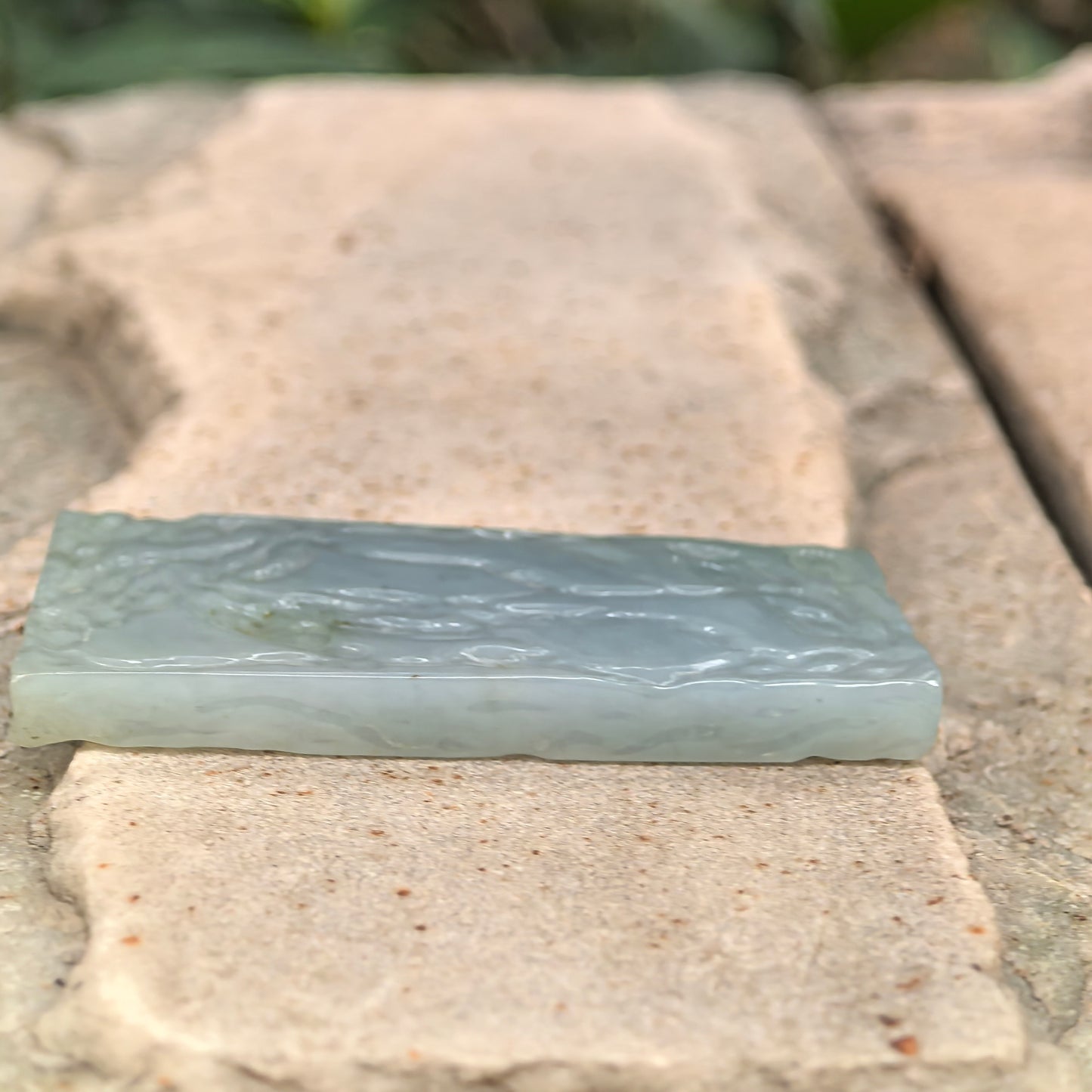Natural Grade-A Jadeite Rough Piece for Pendant Carving · Burmese Jade