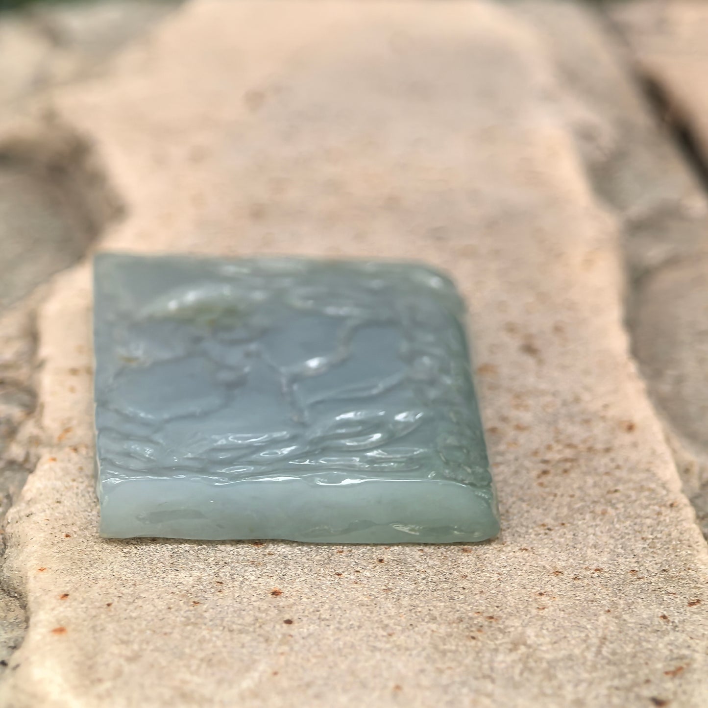 Natural Grade-A Jadeite Rough Piece for Pendant Carving · Burmese Jade