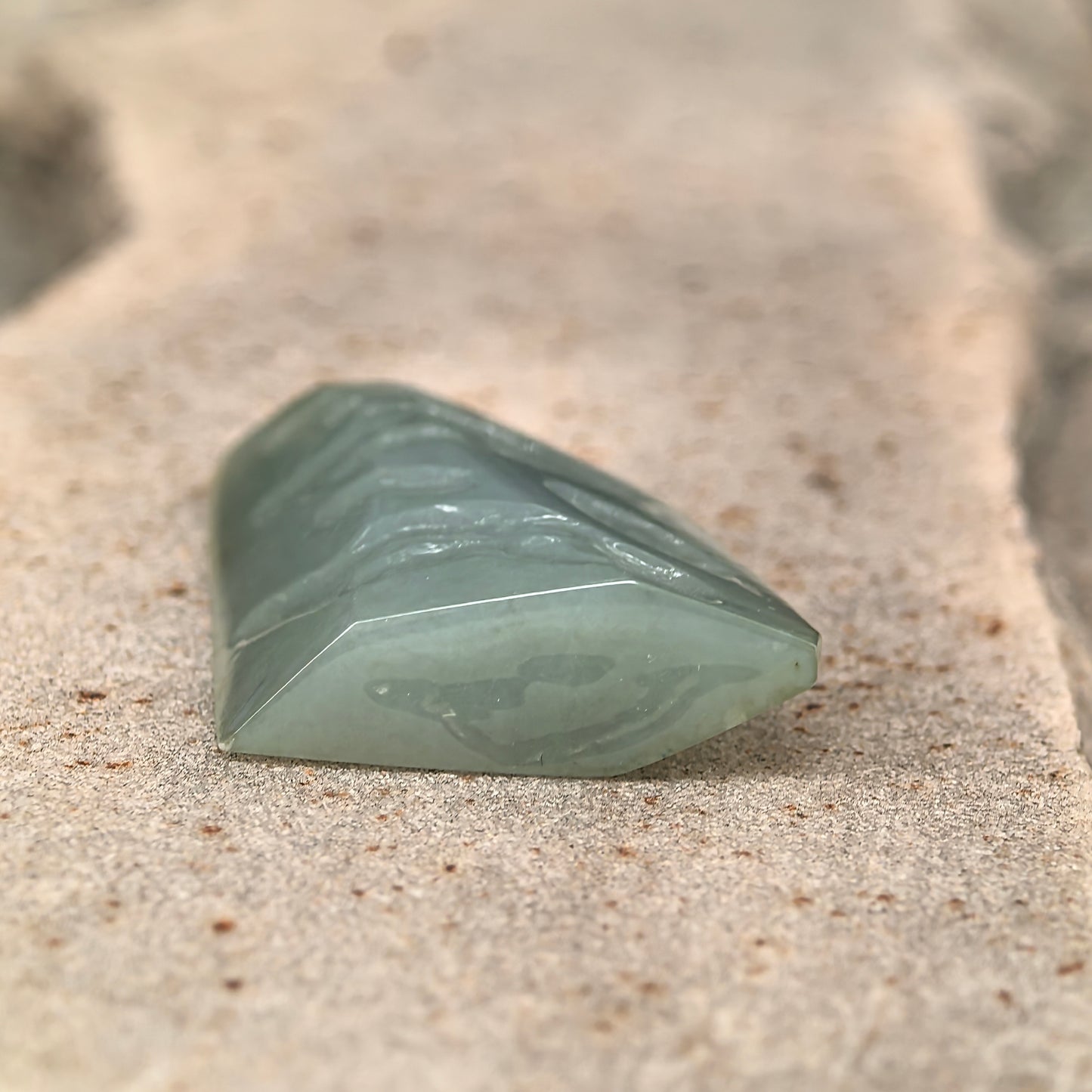 Natural Grade-A Jadeite Rough Piece for Pendant Carving · Burmese Jade