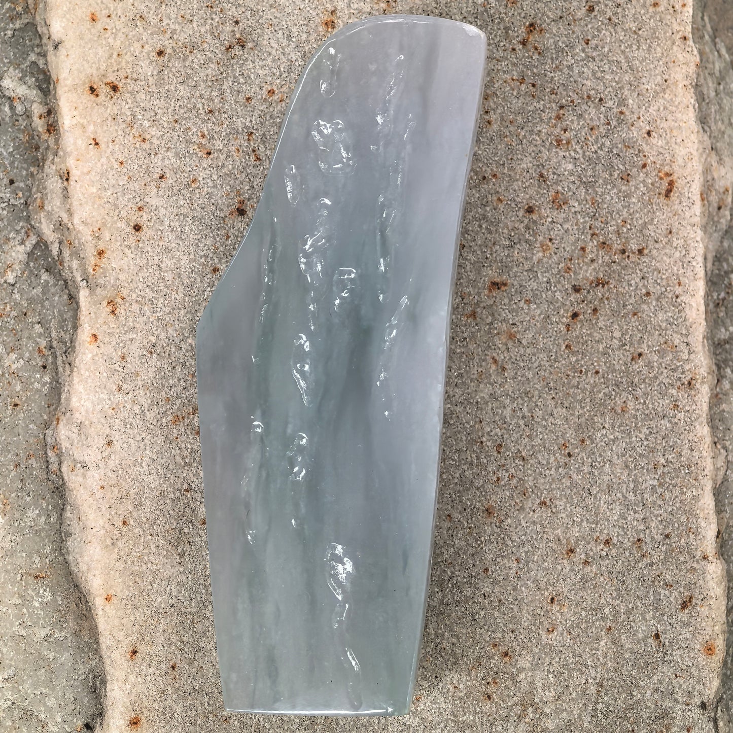 Natural Grade-A Jadeite Rough Piece for Pendant Carving · Burmese Jade