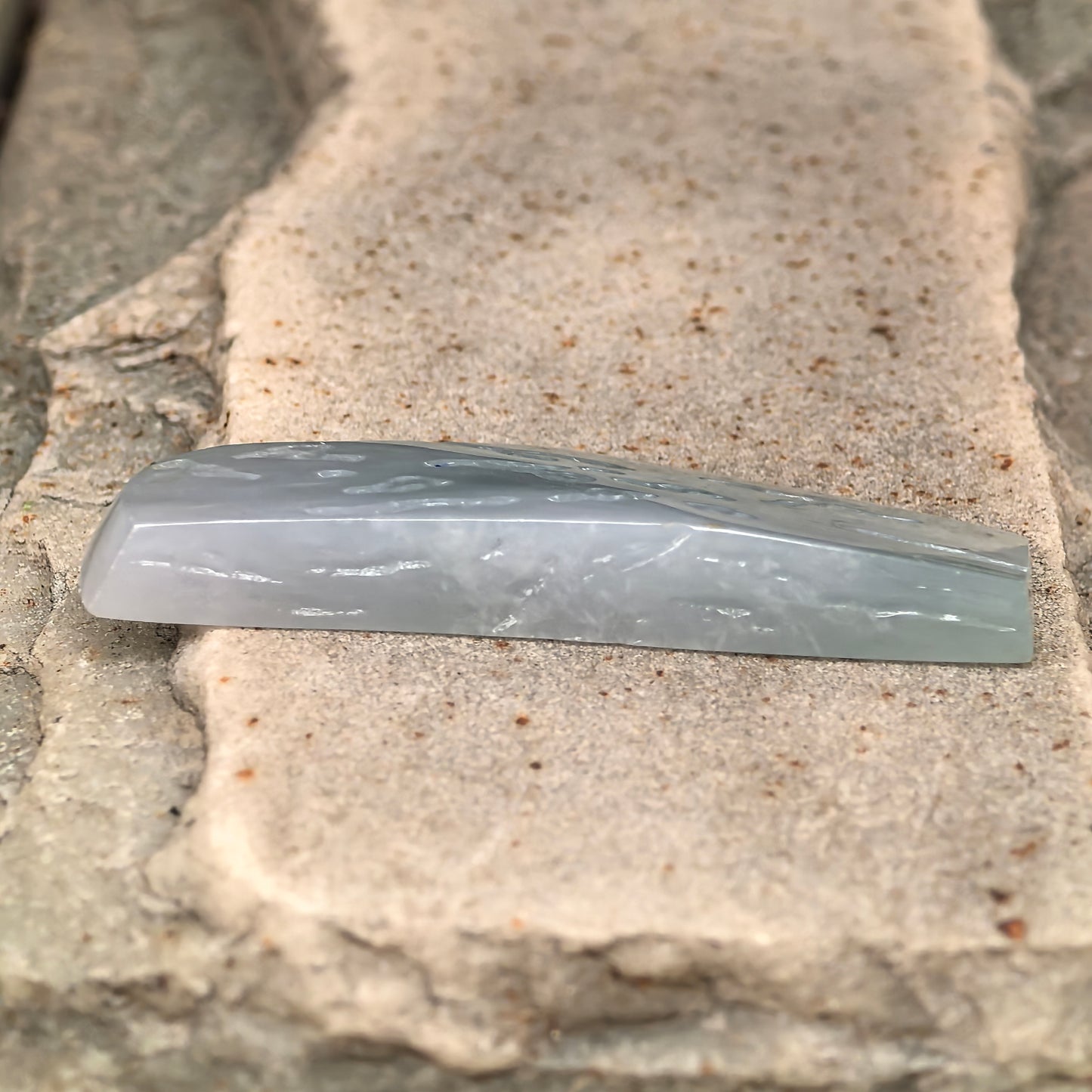 Natural Grade-A Jadeite Rough Piece for Pendant Carving · Burmese Jade