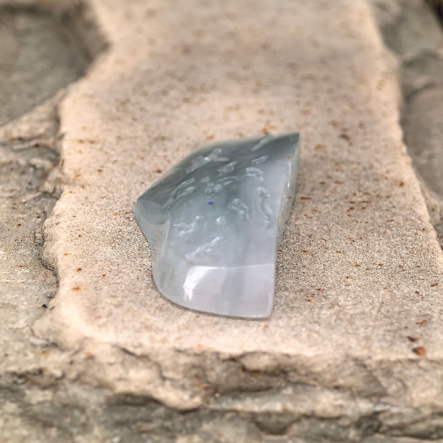 Natural Grade-A Jadeite Rough Piece for Pendant Carving · Burmese Jade