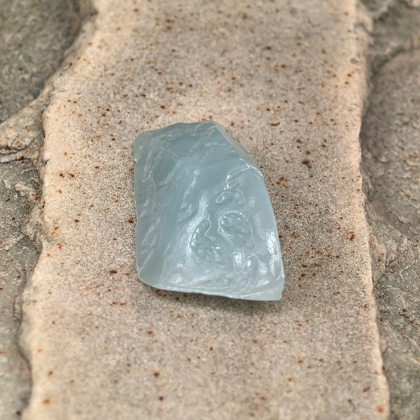 Natural Grade-A Jadeite Rough Piece for Pendant Carving · Burmese Jade
