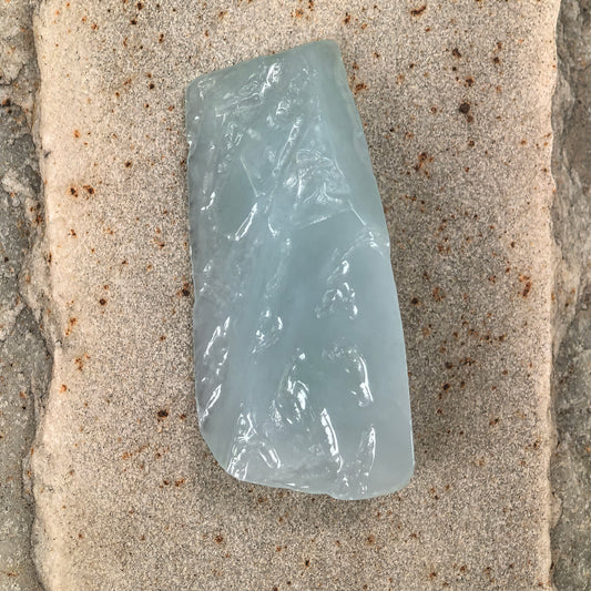Natural Grade-A Jadeite Rough Piece for Pendant Carving · Burmese Jade