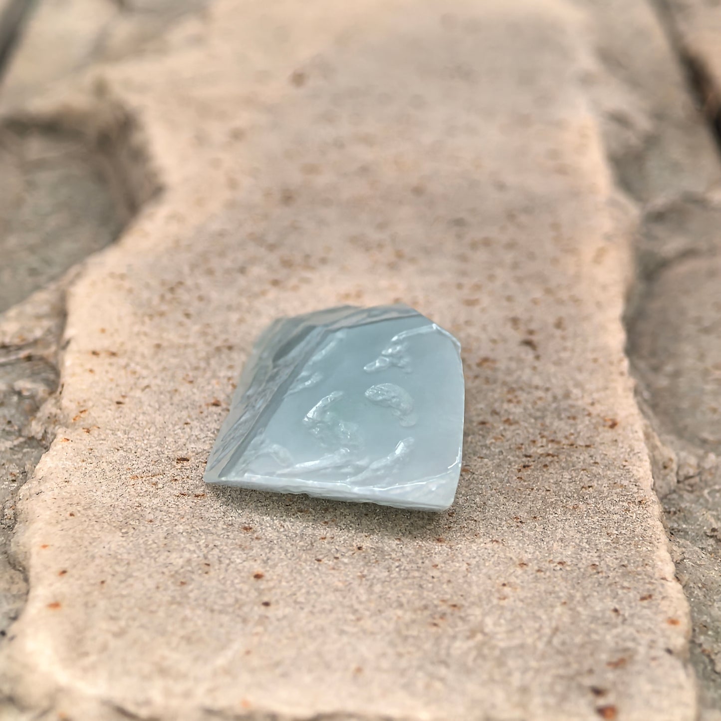 Natural Grade-A Jadeite Rough Piece for Pendant Carving · Burmese Jade