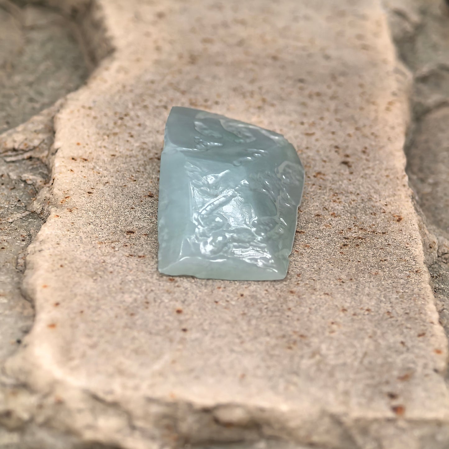 Natural Grade-A Jadeite Rough Piece for Pendant Carving · Burmese Jade