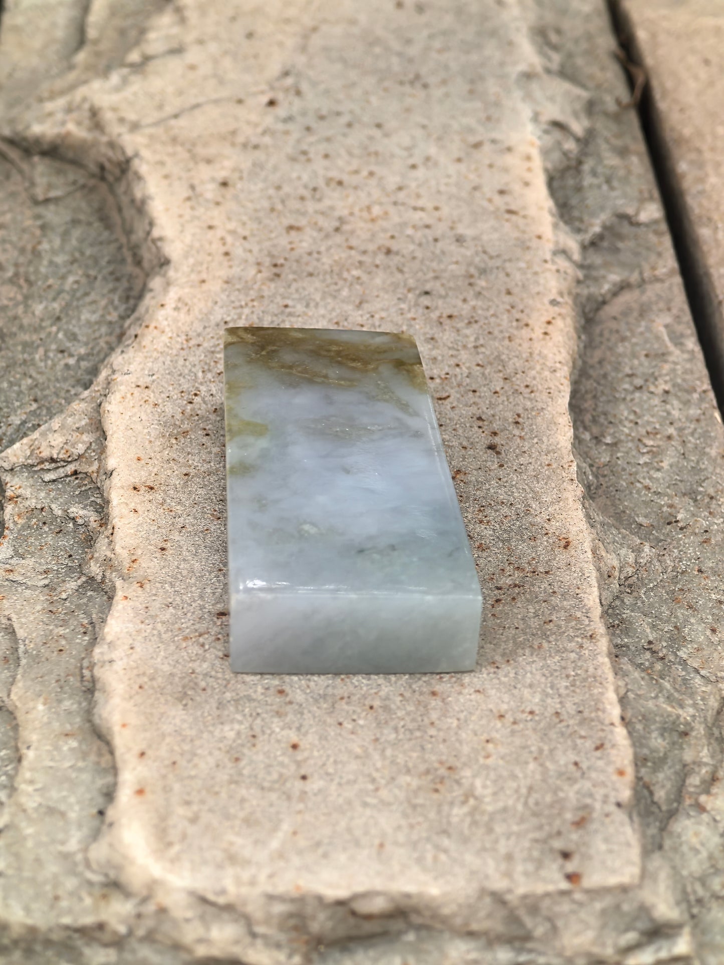 Natural Grade-A Jadeite Rough Piece for Pendant Carving · Burmese Jade