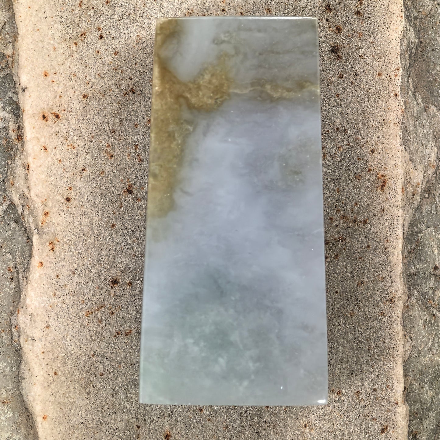 Natural Grade-A Jadeite Rough Piece for Pendant Carving · Burmese Jade