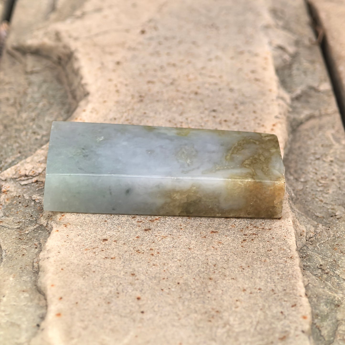 Natural Grade-A Jadeite Rough Piece for Pendant Carving · Burmese Jade