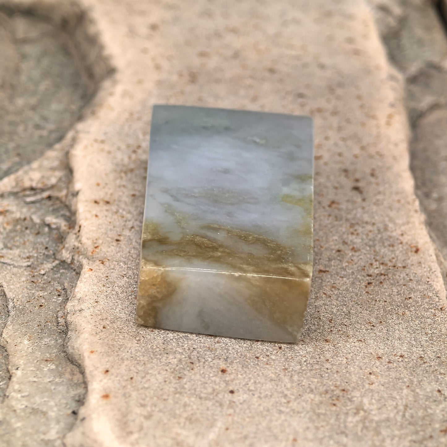 Natural Grade-A Jadeite Rough Piece for Pendant Carving · Burmese Jade