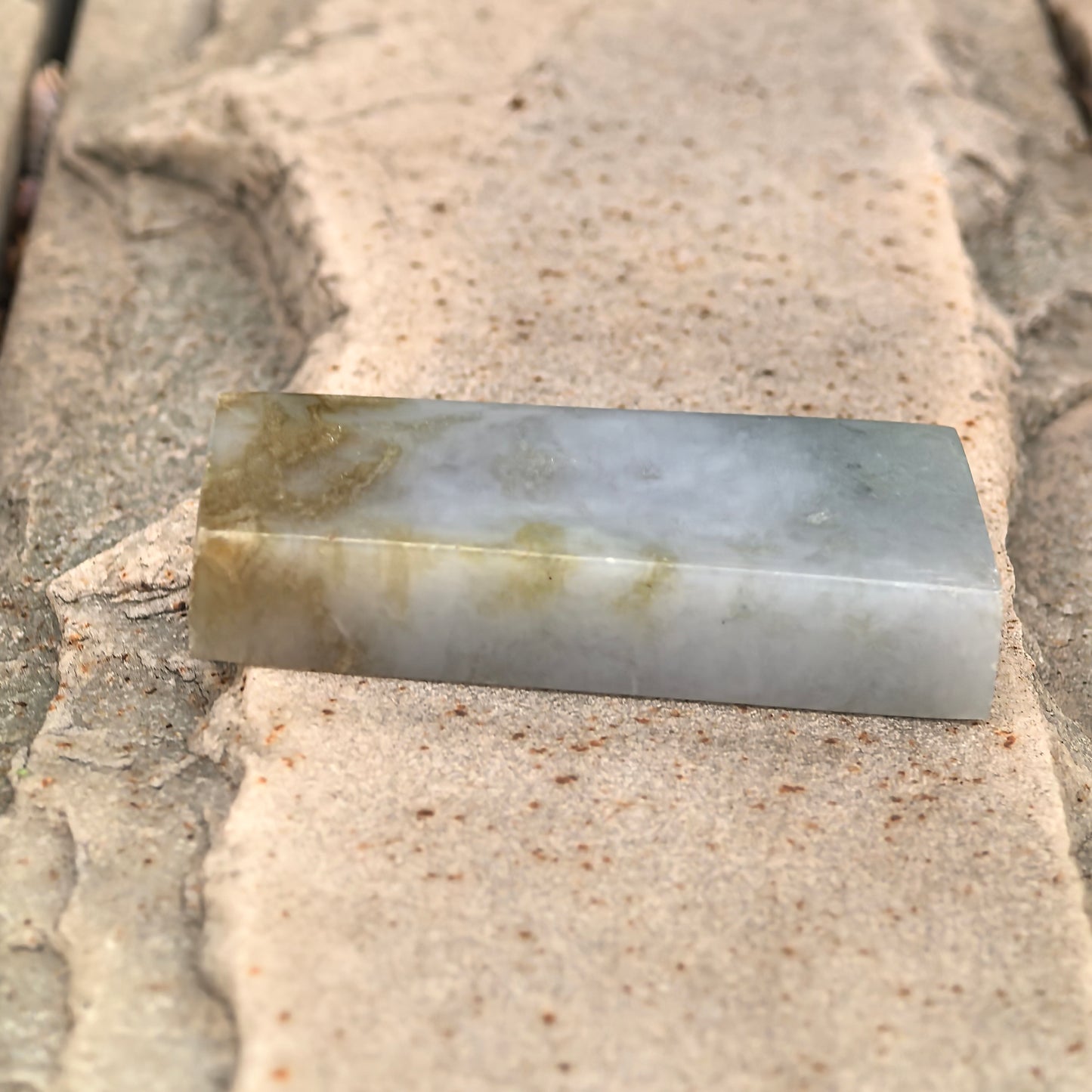 Natural Grade-A Jadeite Rough Piece for Pendant Carving · Burmese Jade