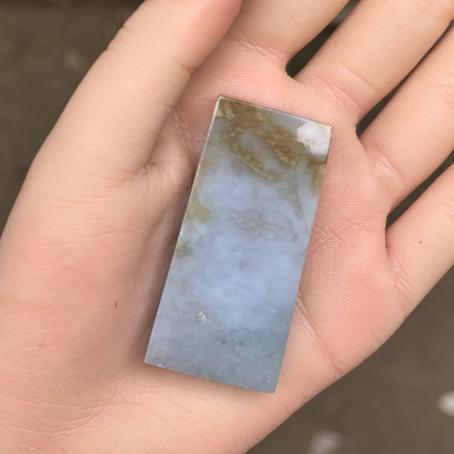 Natural Grade-A Jadeite Rough Piece for Pendant Carving · Burmese Jade