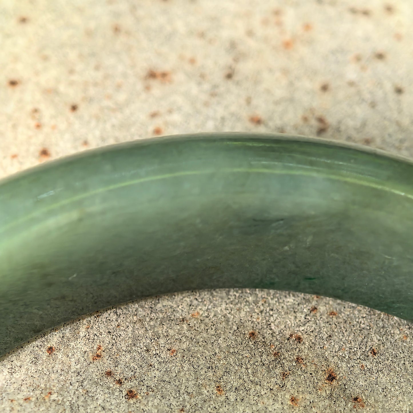 Natural Grade-A Jadeite Glutinous Oil Green D-Shape Bangle · Burmese Jade 53mm