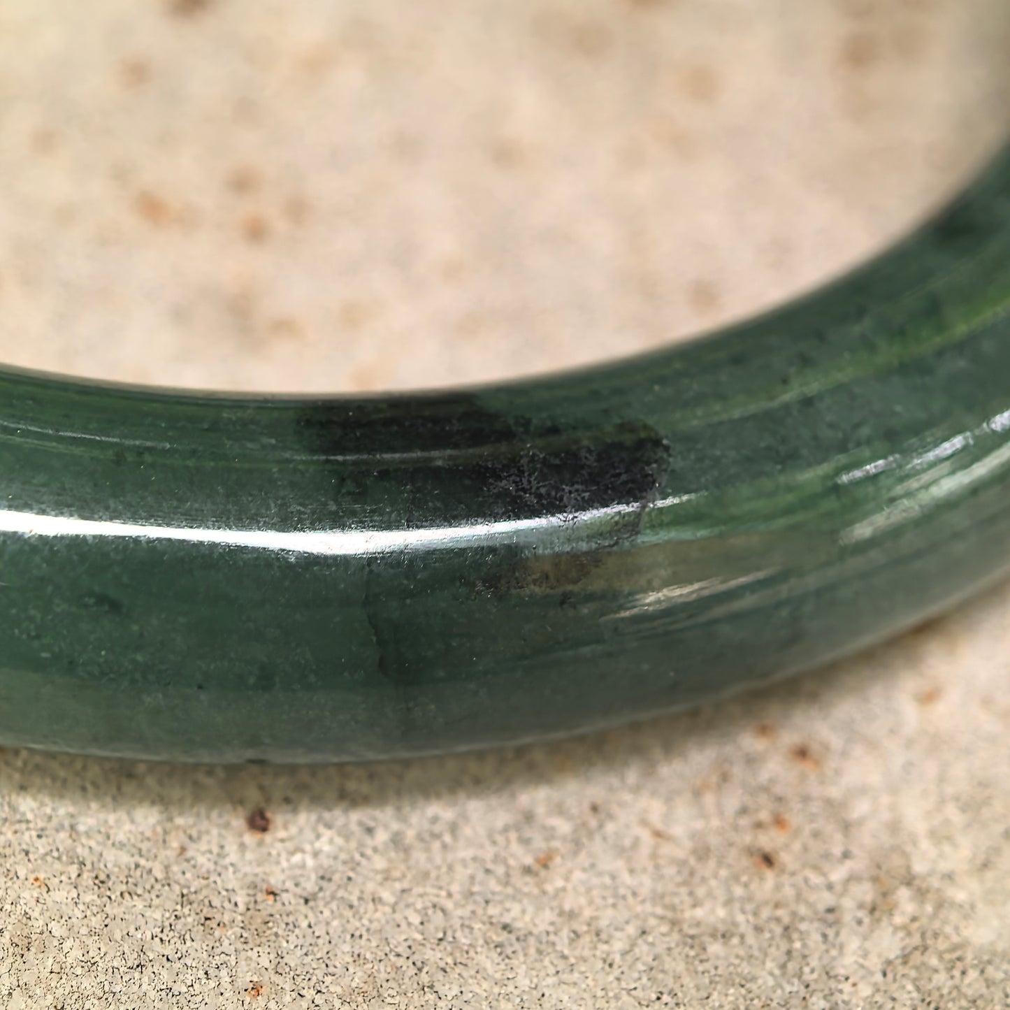 Natural Grade-A Jadeite Glutinous Icy Oil Green D-Shape Bangle · Burmese Jade 54mm