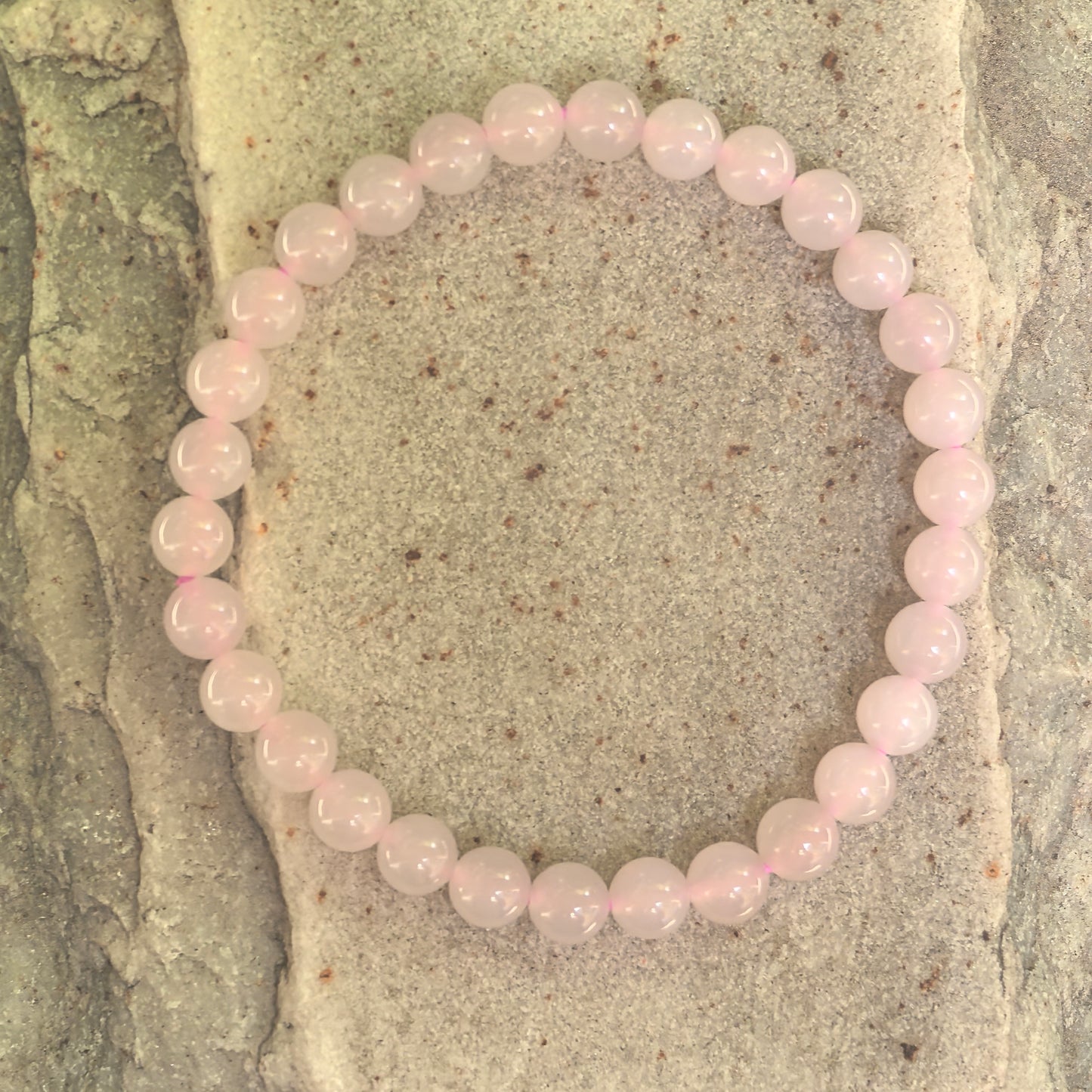 Natural Nephrite Lotus Pink Bead Bracelet · Hetian Jade 5.8mm