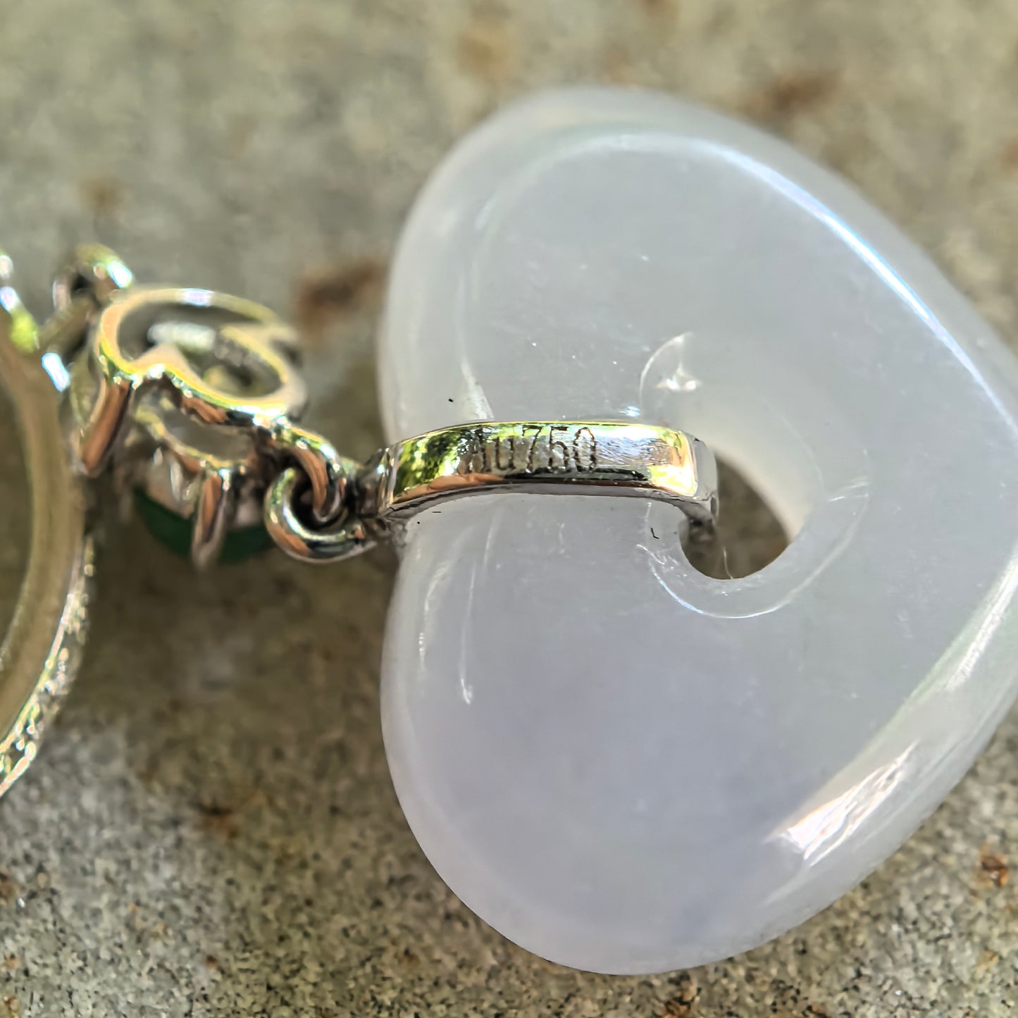 Natural Grade-A Jadeite Glutinous Icy Lavender Heart Earrings in 18K Gold · Burmese Jade