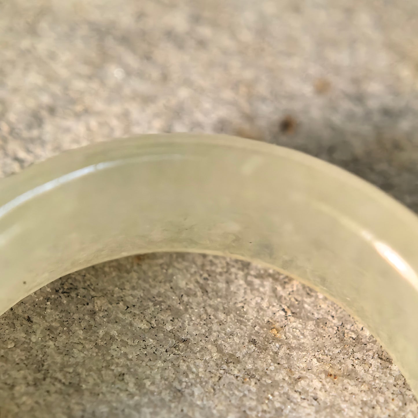 Natural Grade-A Icy Glutinous Yellow Jadeite Ring Band · Burmese Jade US7