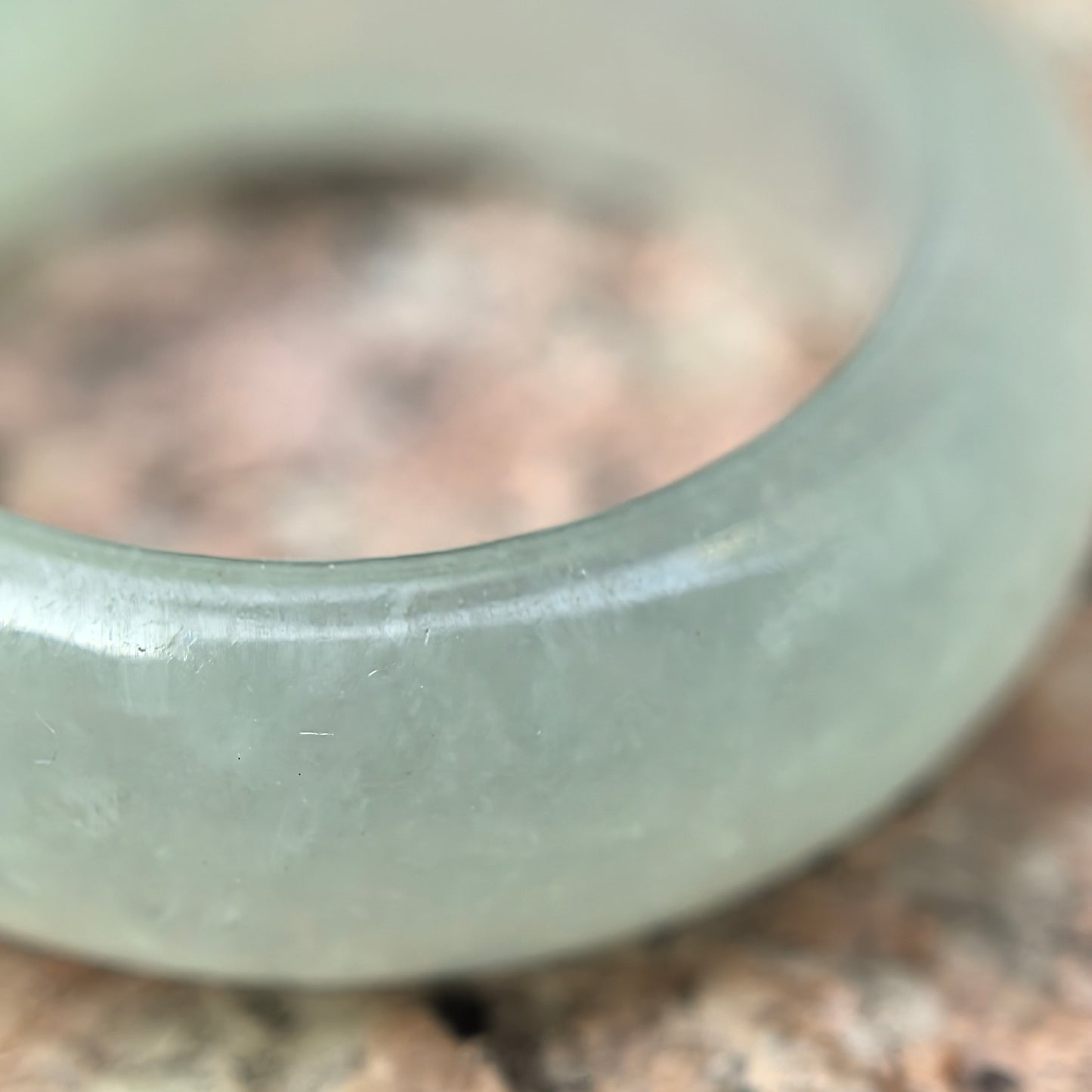 Natural Grade-A Jadeite Glutinous Icy Light Green Base Ring Band · Burmese Jade US5