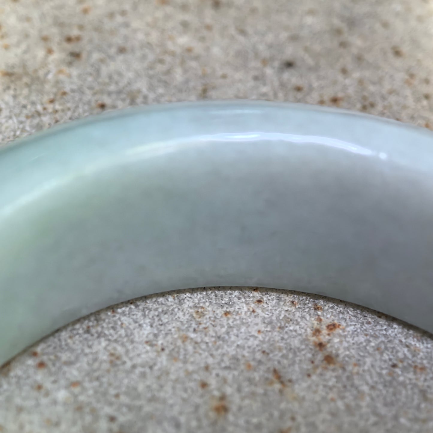 Natural Grade-A Glutinous Jadeite Carved Lotus Oval Bangle · Burmese Jade 53mm