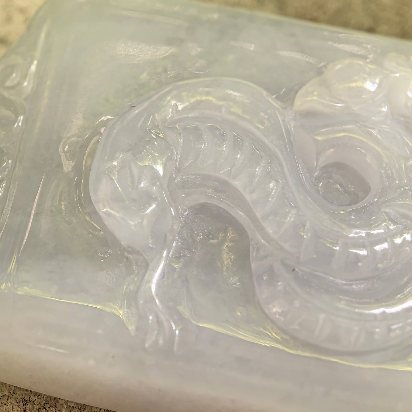 Natural Grade-A Glutinous White Jadeite Snake Pendant · Burmese Jade