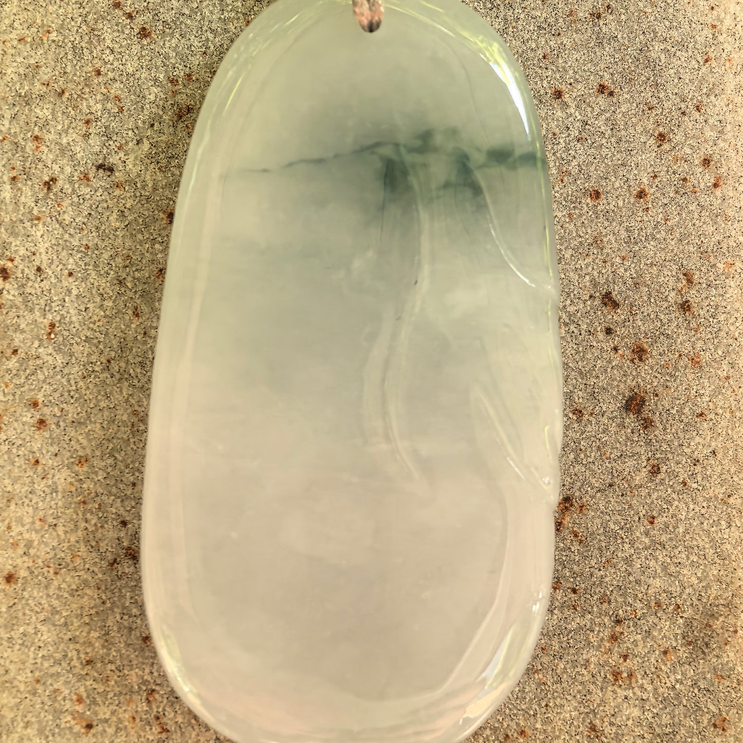 Natural Grade-A Glutinous Floating Green Carved Jadeite Pendant · Burmese Jade
