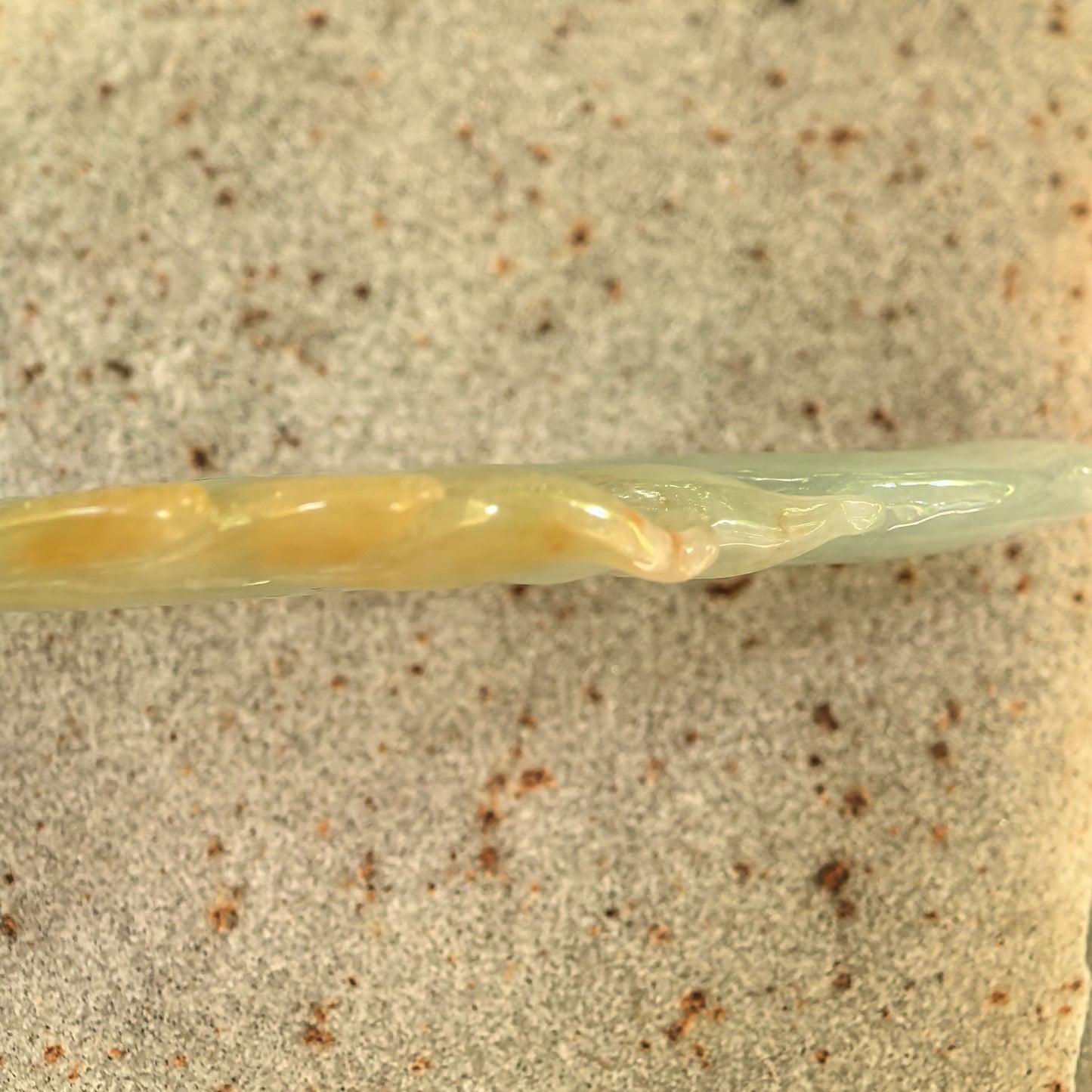 Natural Grade-A Glutinous Yellow-Green Fish Jadeite Pendant · Burmese Jade