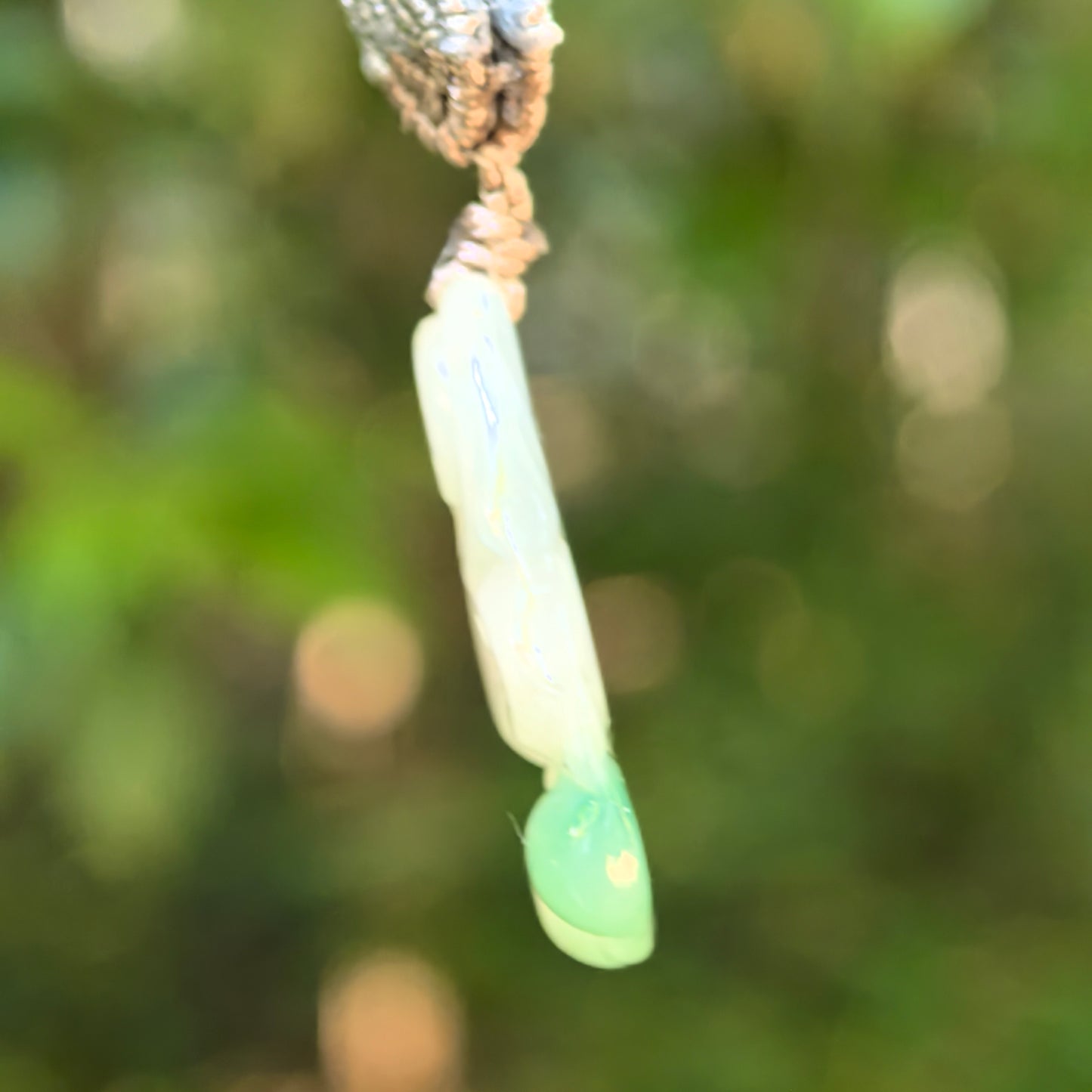 Natural Grade-A Glutinous Light Green Ruyi Jadeite Pendant · Burmese Jade