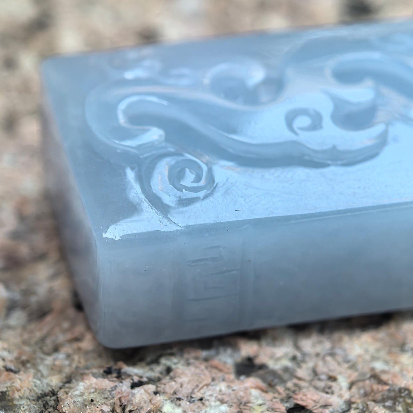 Natural Grade-A Glutinous Blue-Lavender Dragon Jadeite Pendant · Burmese Jade